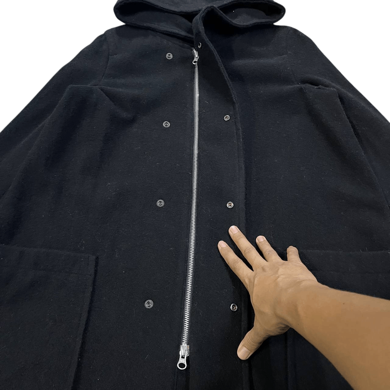 Issey Miyake Vintage Zucca Wool Hooded Coat Size US S / EU 44-46 / 1 - 6 Thumbnail