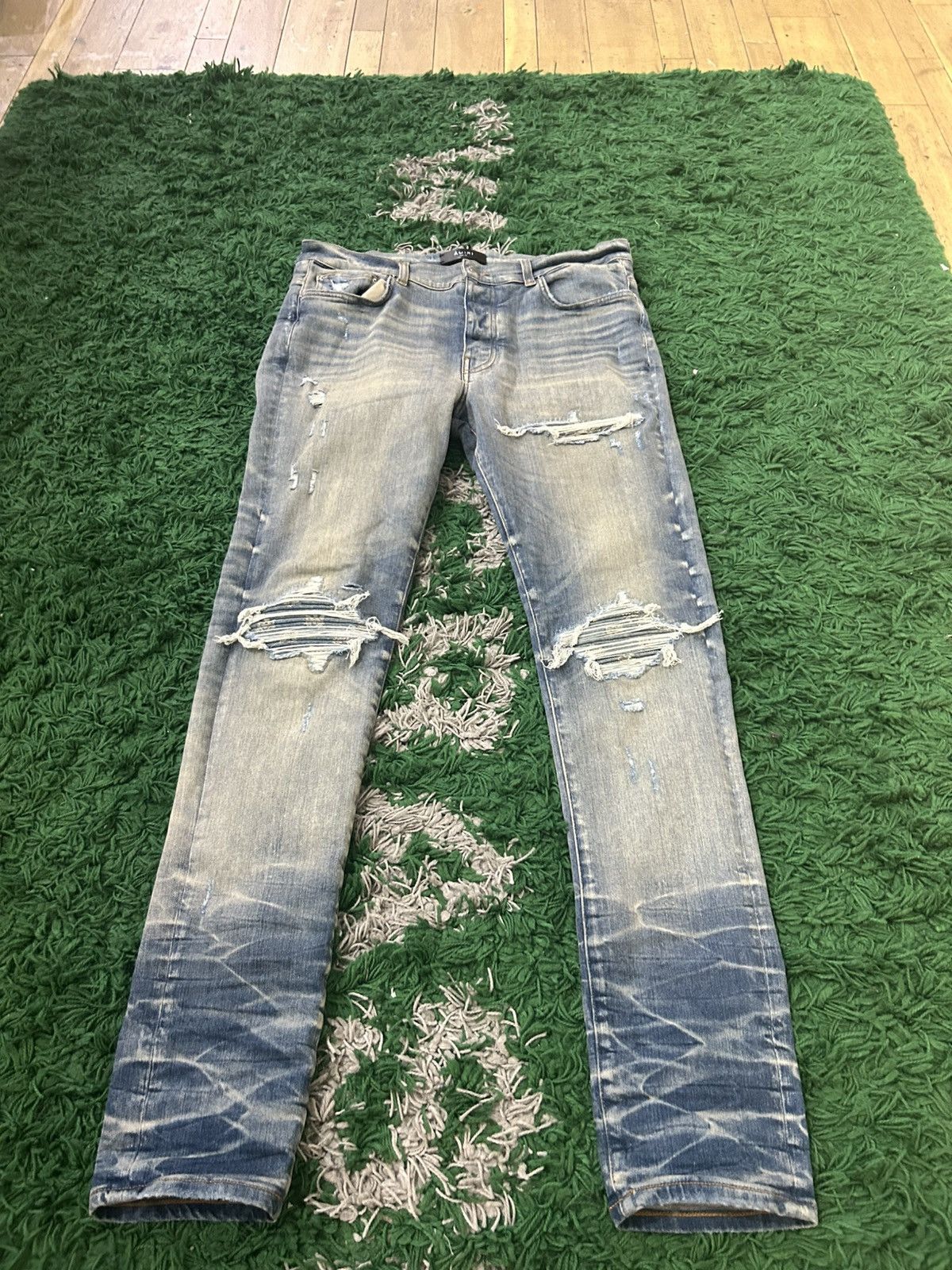 Amiri Amiri MX1 Bandana Patch Jeans Size US 34 / EU 50 - 1 Thumbnail