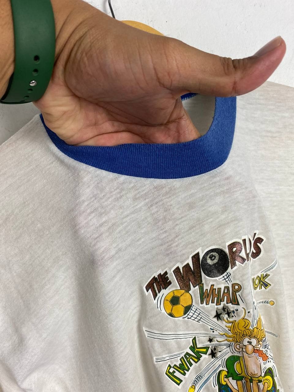 Vintage vintage greatest athlete iron on ringer tee by d. martin Size US XL / EU 56 / 4 - 8 Thumbnail