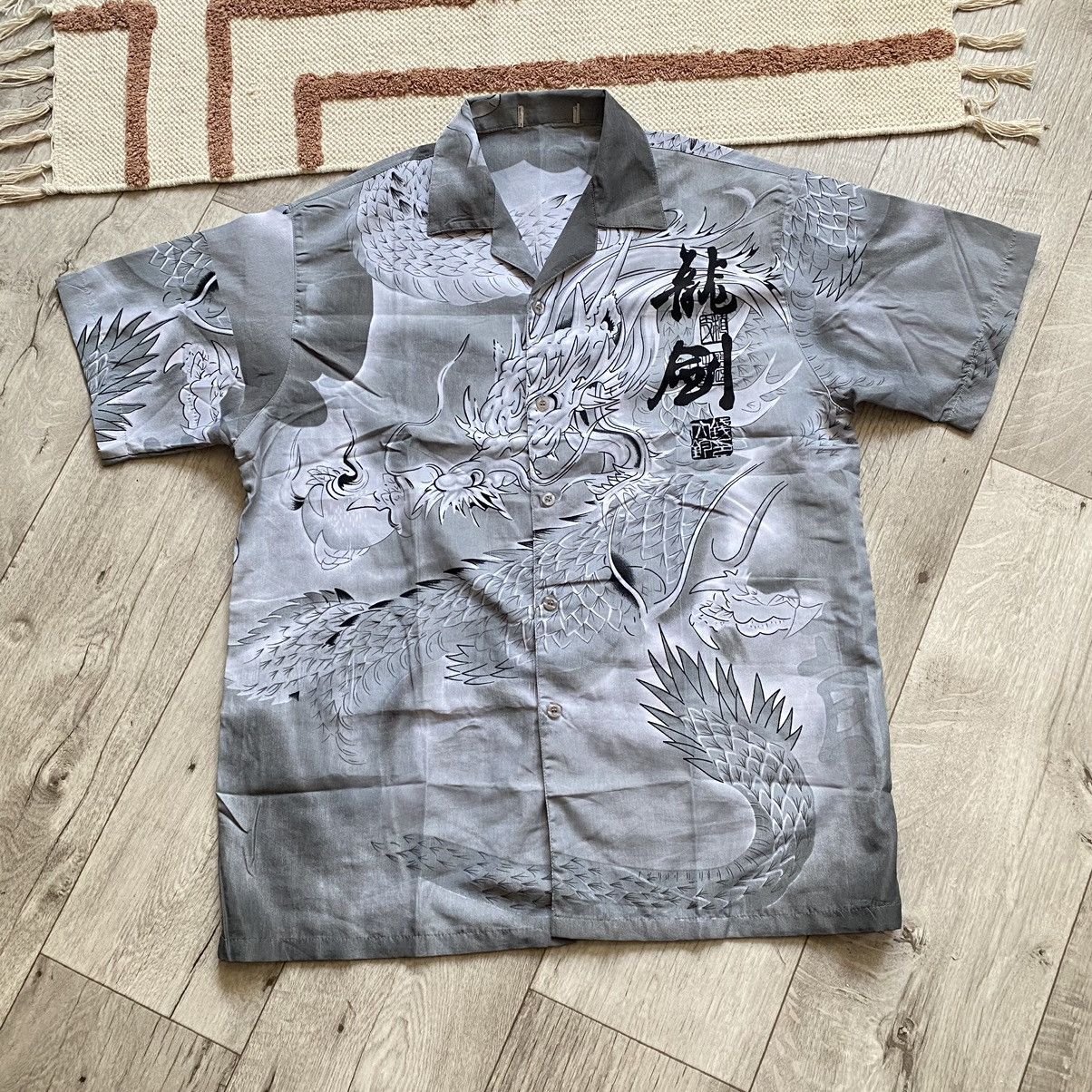 Japanese Brand VINTAGE JAPANESE DRAGON FULL PRINT SHIRT Size US XL / EU 56 / 4 - 1 Thumbnail