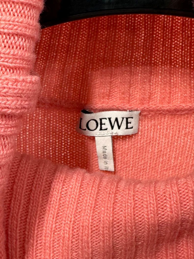 Loewe LOEWE Pink wool high collar knit sweater Size M / US 6-8 / IT 42-44 - 4 Thumbnail