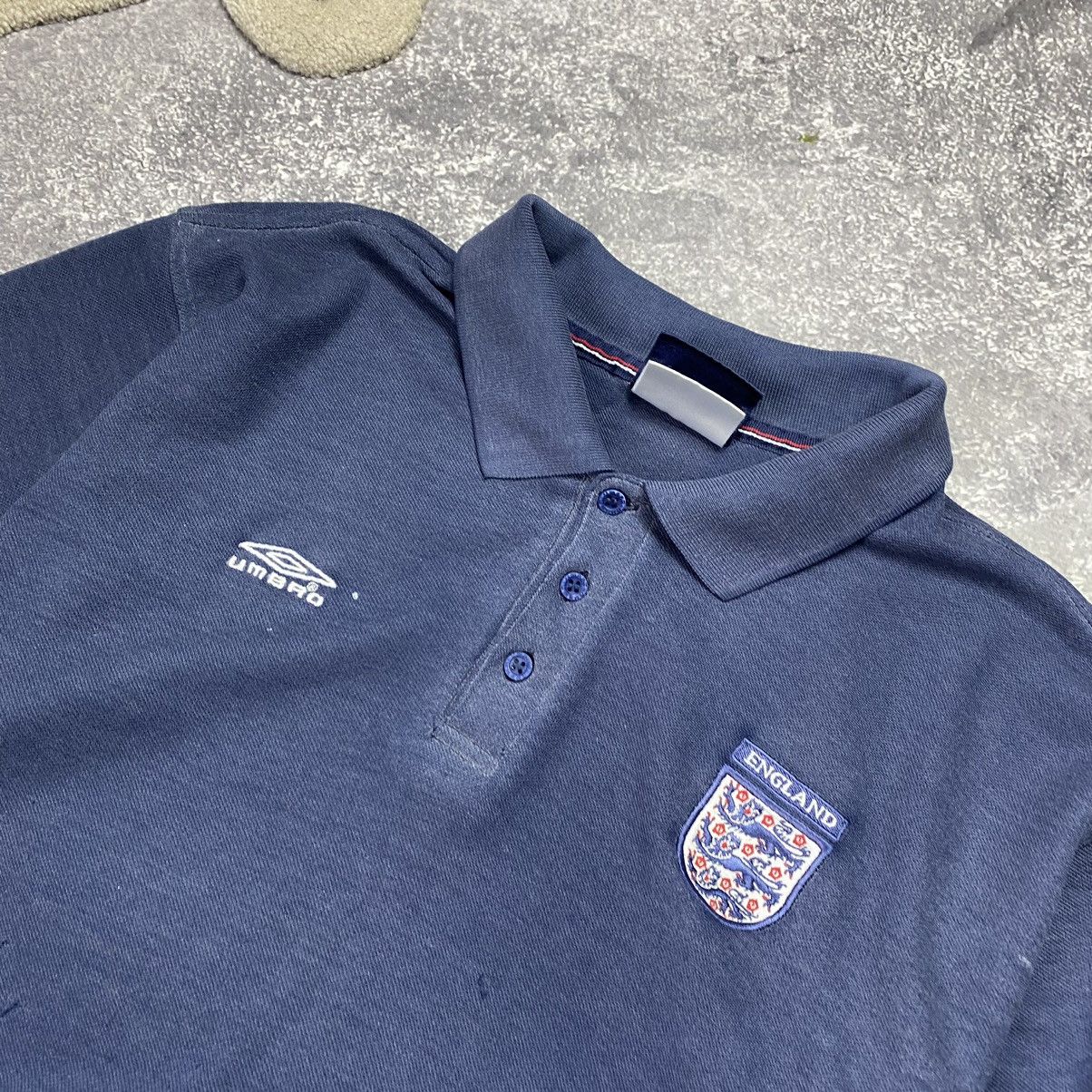 Umbro Vintage Umbro FC England 2000 Small logo rare polo Size US L / EU 52-54 / 3 - 4 Thumbnail