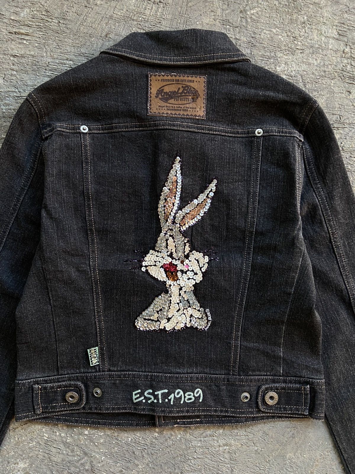Angel Blue 2000s Angel Blue x Warner Bros - Snap Button Denim Jacket Size M / US 6-8 / IT 42-44 - 6 Thumbnail