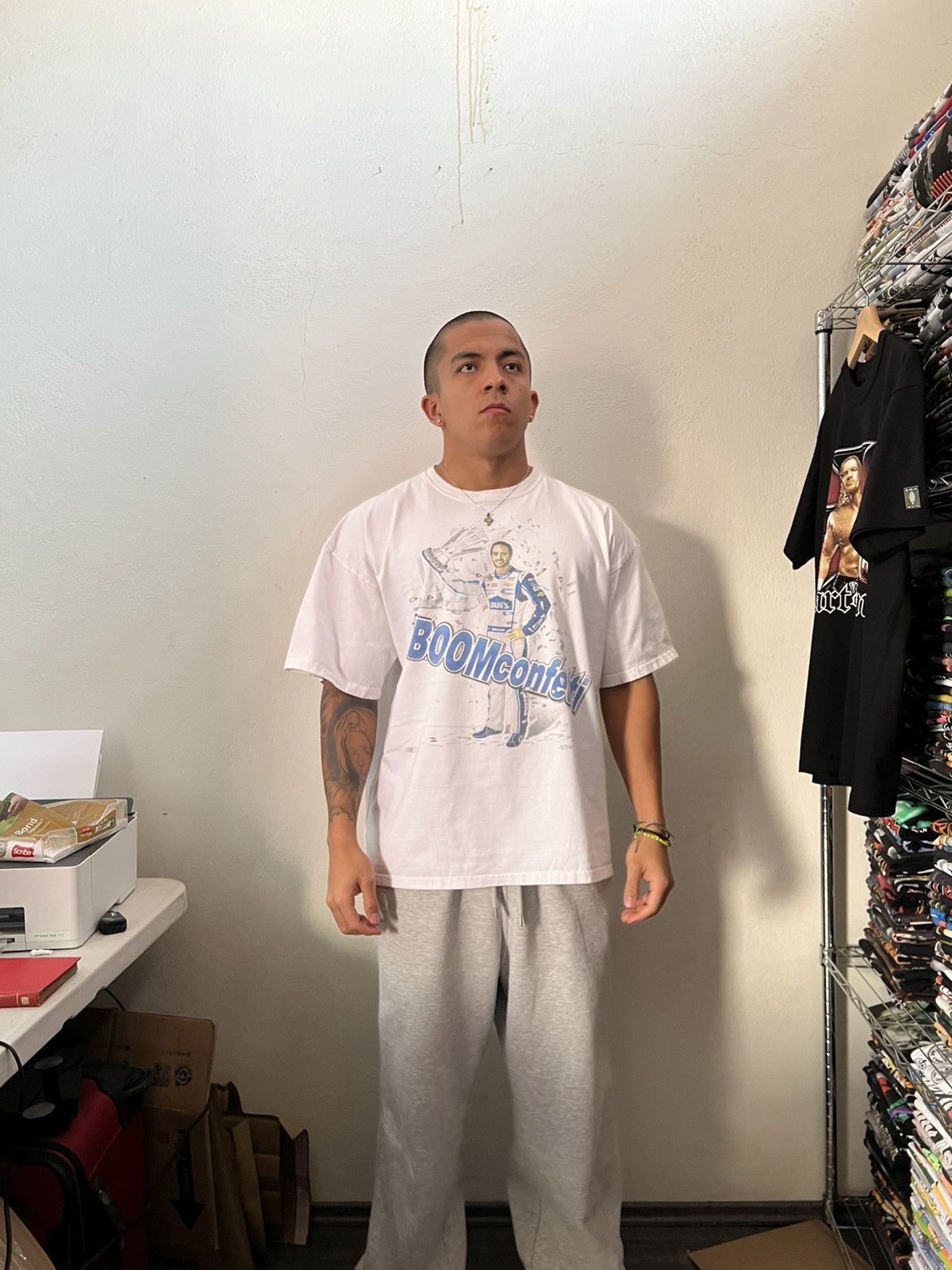 Chase Authentics 2000s Jimmie Johnson Boom Confetti Champion Tee Size US XXL / EU 58 / 5 - 2 Thumbnail