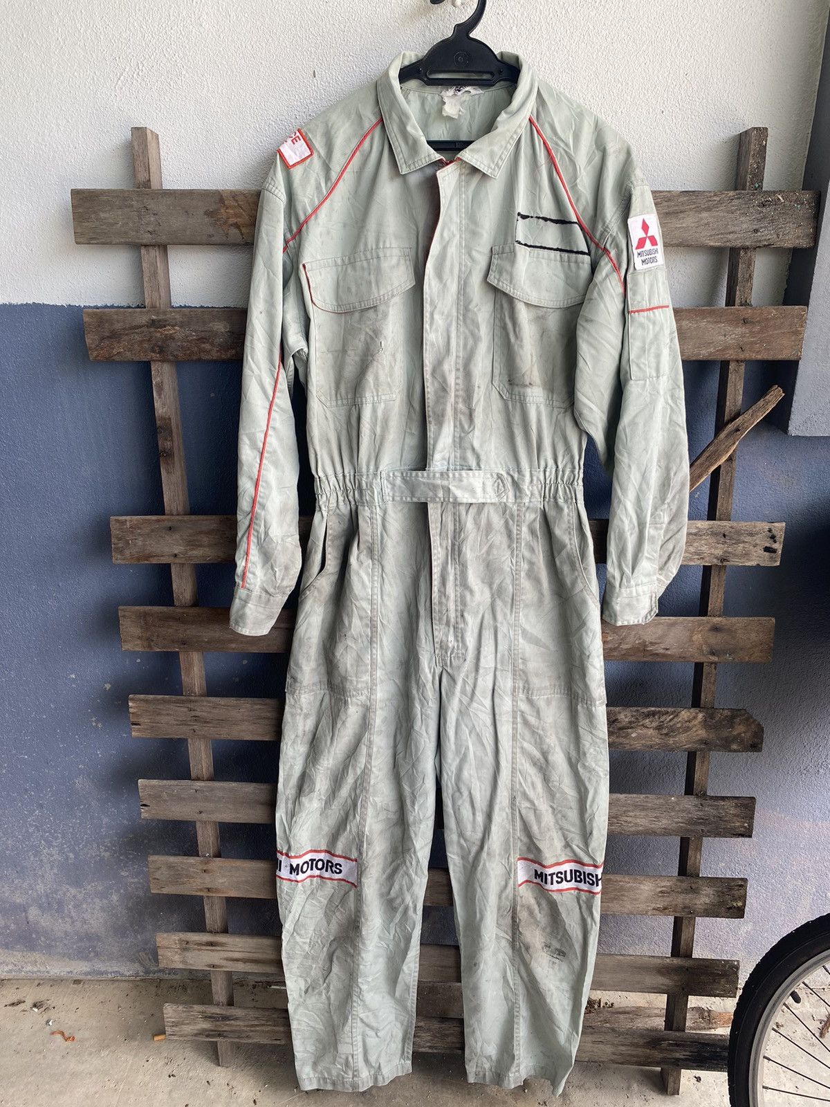 Vintage Vintage Mitsubishi Motors Service Staff Coverall Size US 29 - 2 Thumbnail