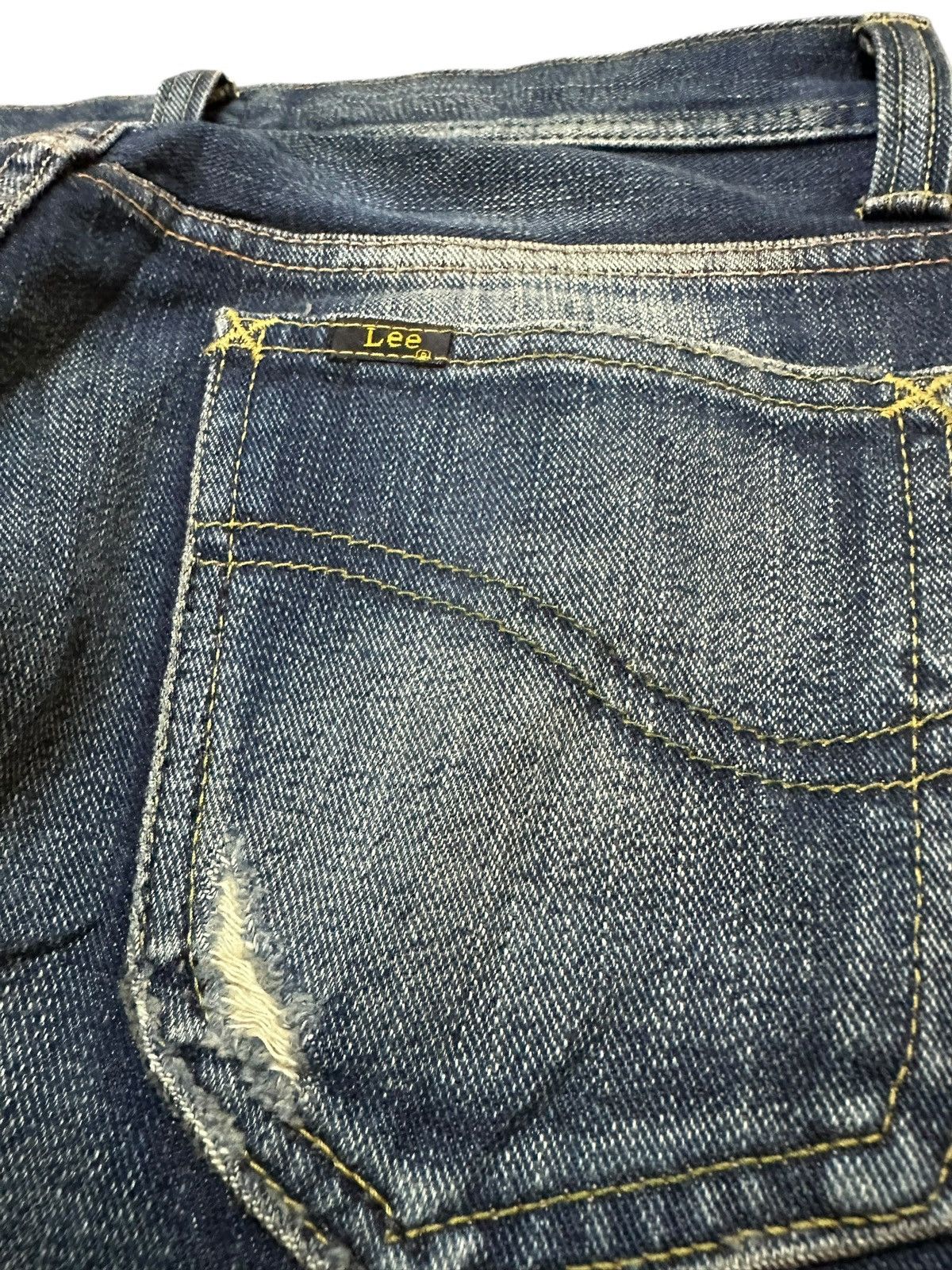 Lee Vintage Lee Cher Selvedge Faded Whiskers Grunge Denim Size US 30 / EU 46 - 10 Thumbnail