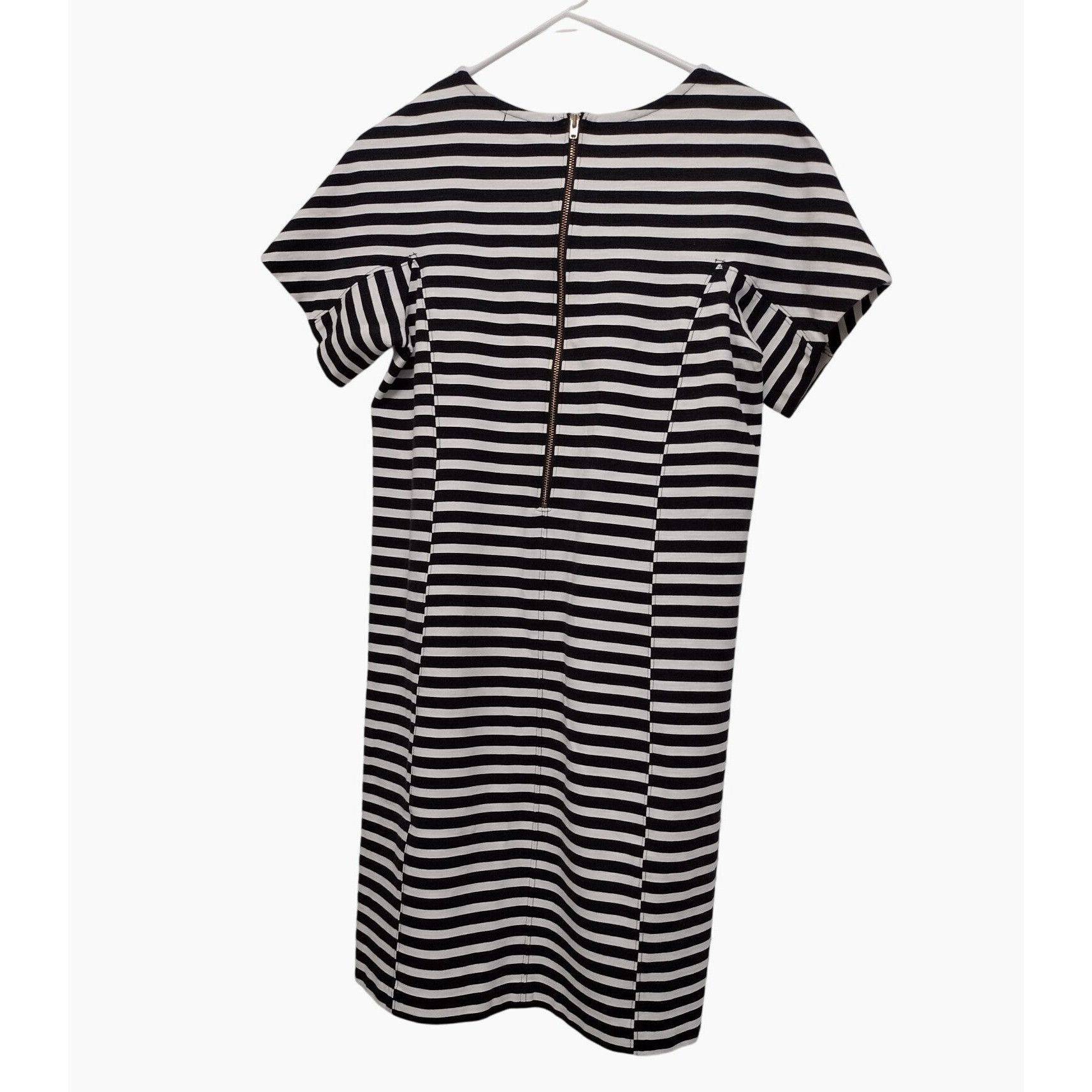 J.Crew J. Crew XS Black & White Striped Dress Size XS / US 0-2 / IT 36-38 - 2 Thumbnail