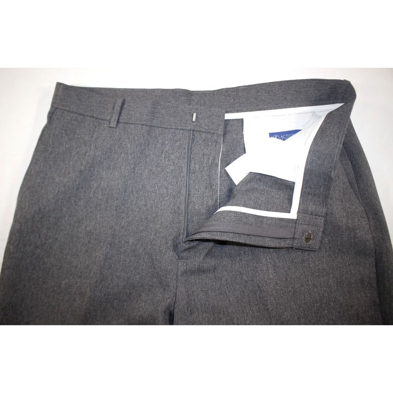 Levi's Levi's Action Slacks Pants Men's 36x33 Flat Front 100% Polyester Gray Straight Dress Pants Regular Mens Size US 36 / EU 52 - 3 Thumbnail