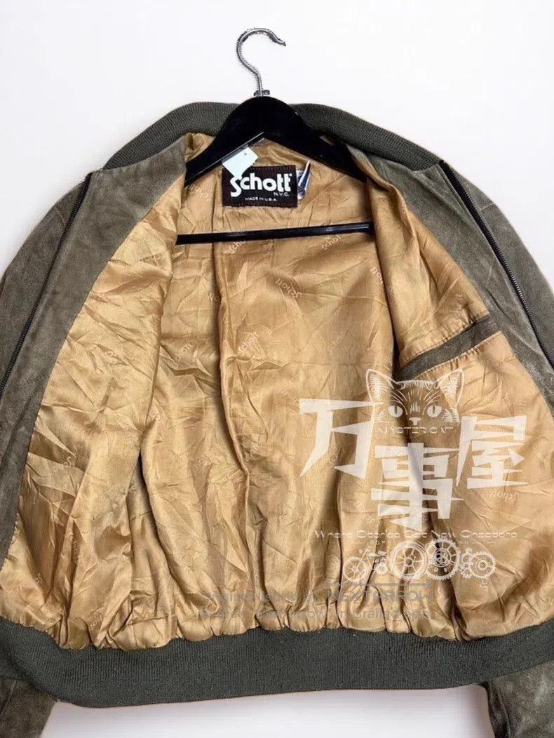 Schott Schott NYC American Vintage Suede Jacket Size US XL / EU 56 / 4 - 4 Thumbnail
