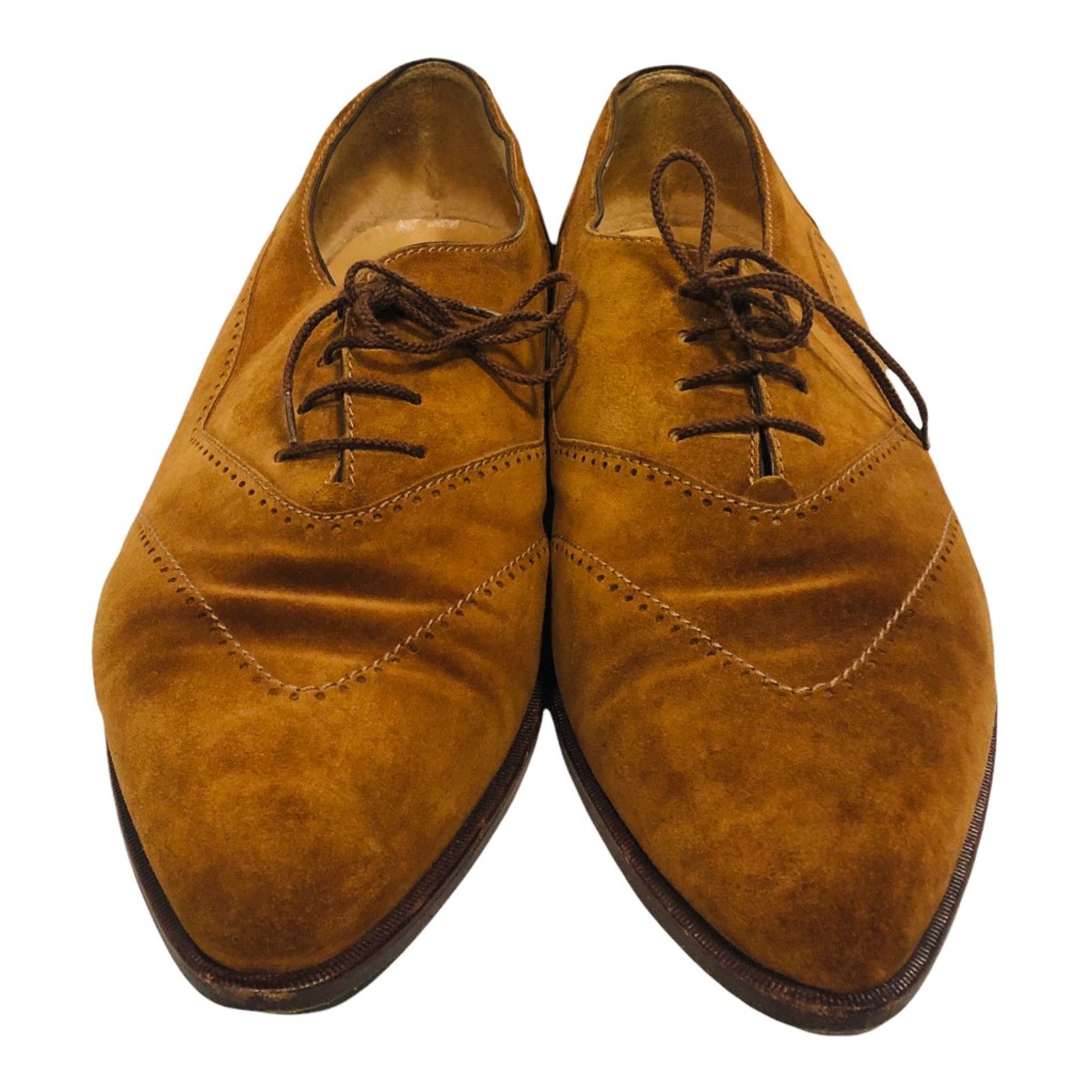 The Unbranded Brand Bottino Oxfords Shoes Brown Leather Pointed Toe Italy 13 Size US 13 / EU 46 - 2 Thumbnail