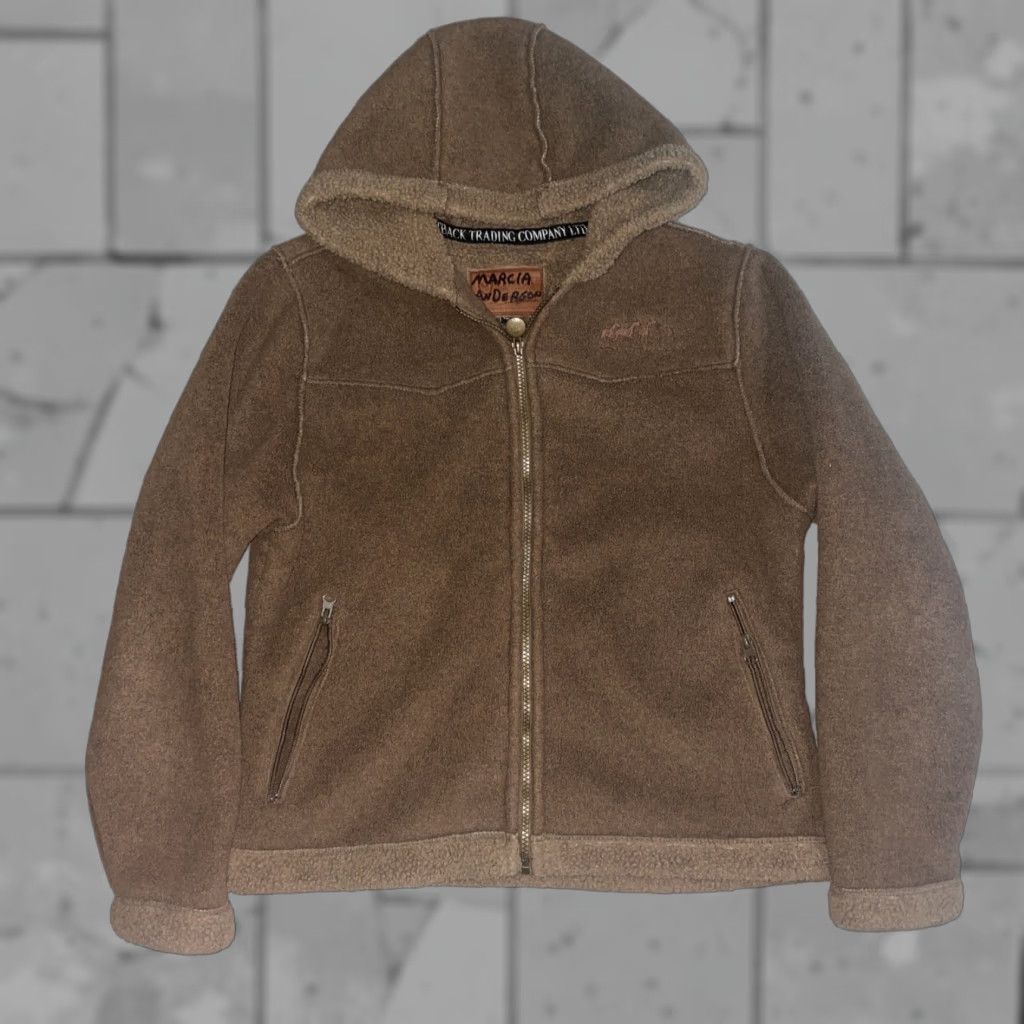 Vintage Outback Trading Company Brown Fleece Full Zip Jacket Womens M Size M / US 6-8 / IT 42-44 - 1 Thumbnail