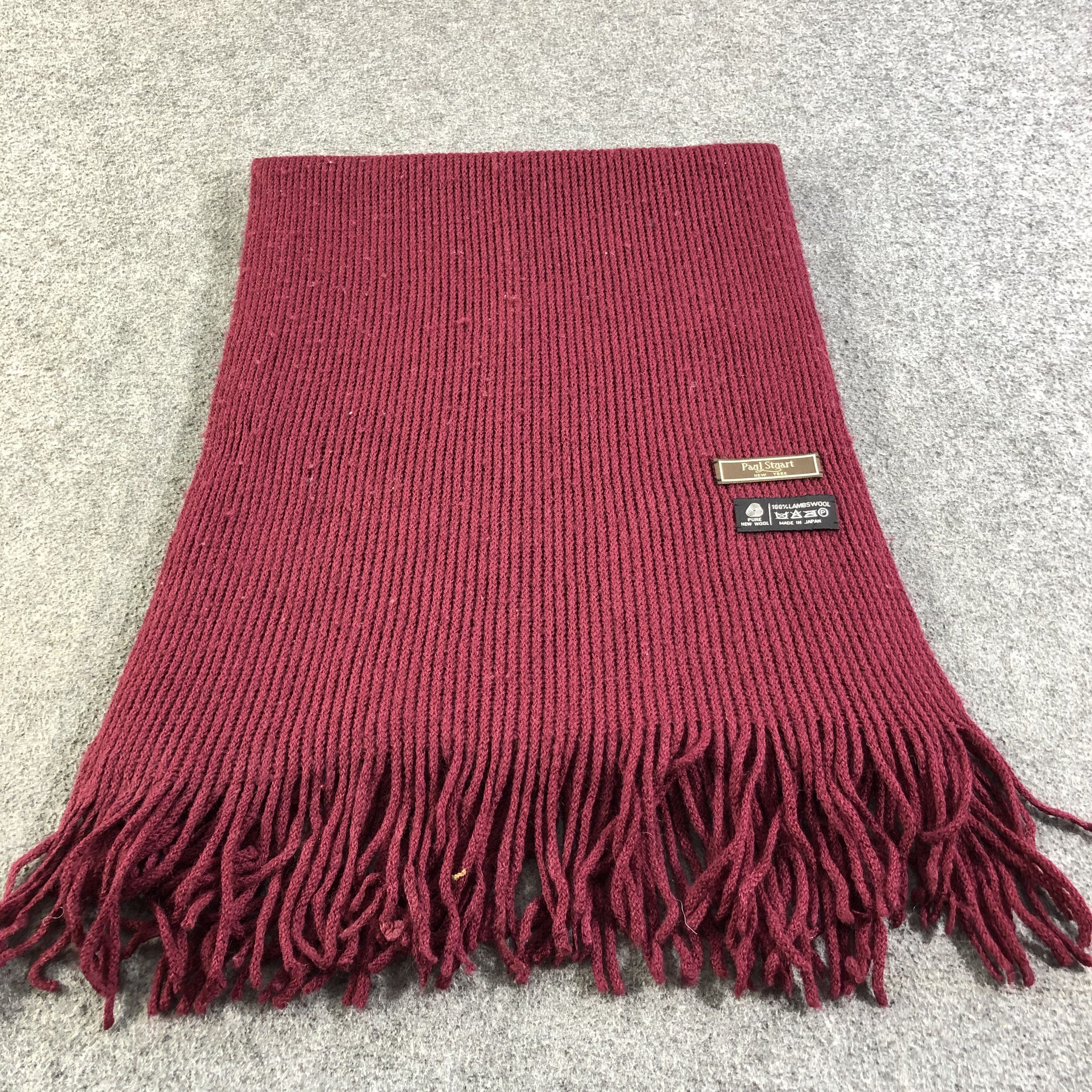Paul Stuart Paul Stuart Knit Wool Scarf Muffler V1327 Size ONE SIZE - 3 Thumbnail
