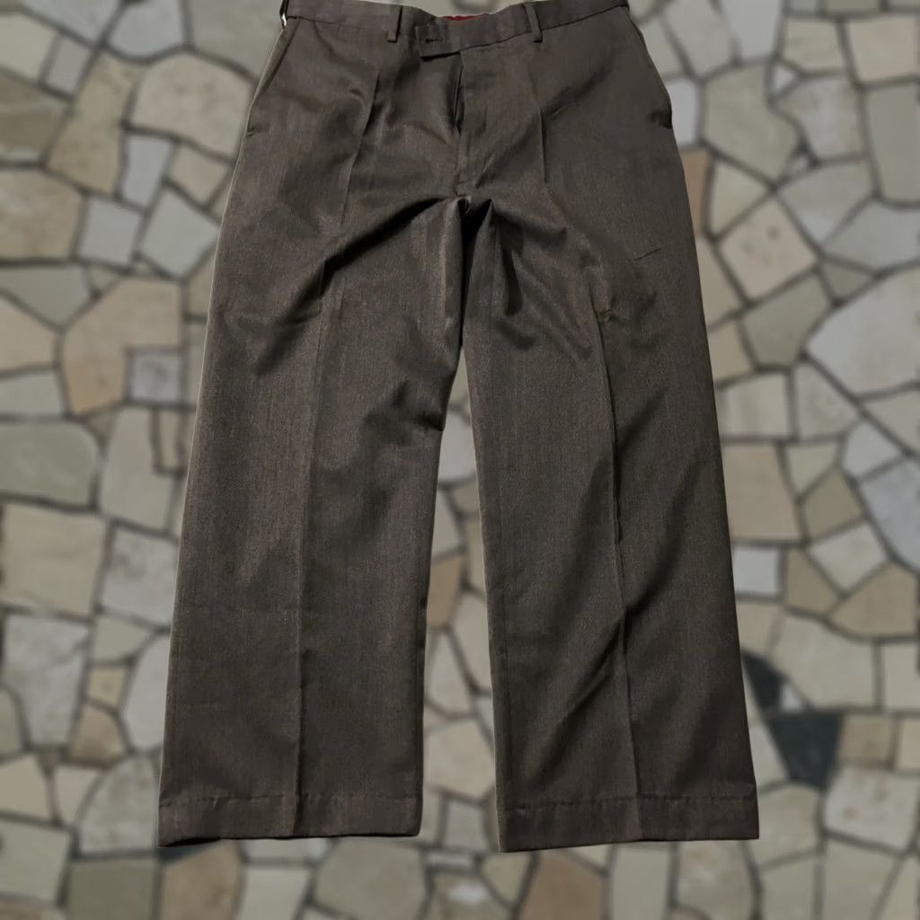 Vintage Louis Raphael Dress Pants Men 34x27 Charcoal poly/rayon Like Slacks Dress Pants, Gray, 34, Regular) Size US 34 / EU 50 - 1 Thumbnail