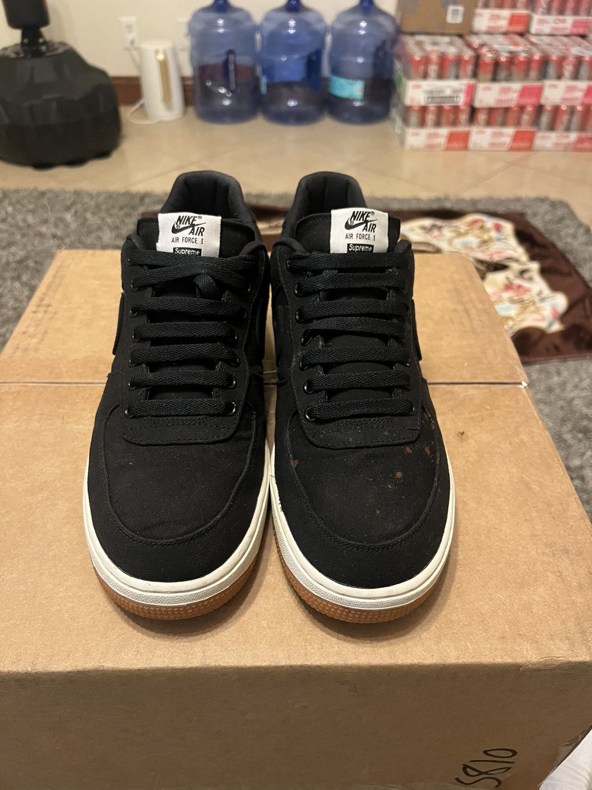 Nike × Supreme Nike Supreme Air Force 1s Size US 11 / EU 44 - 1 Thumbnail