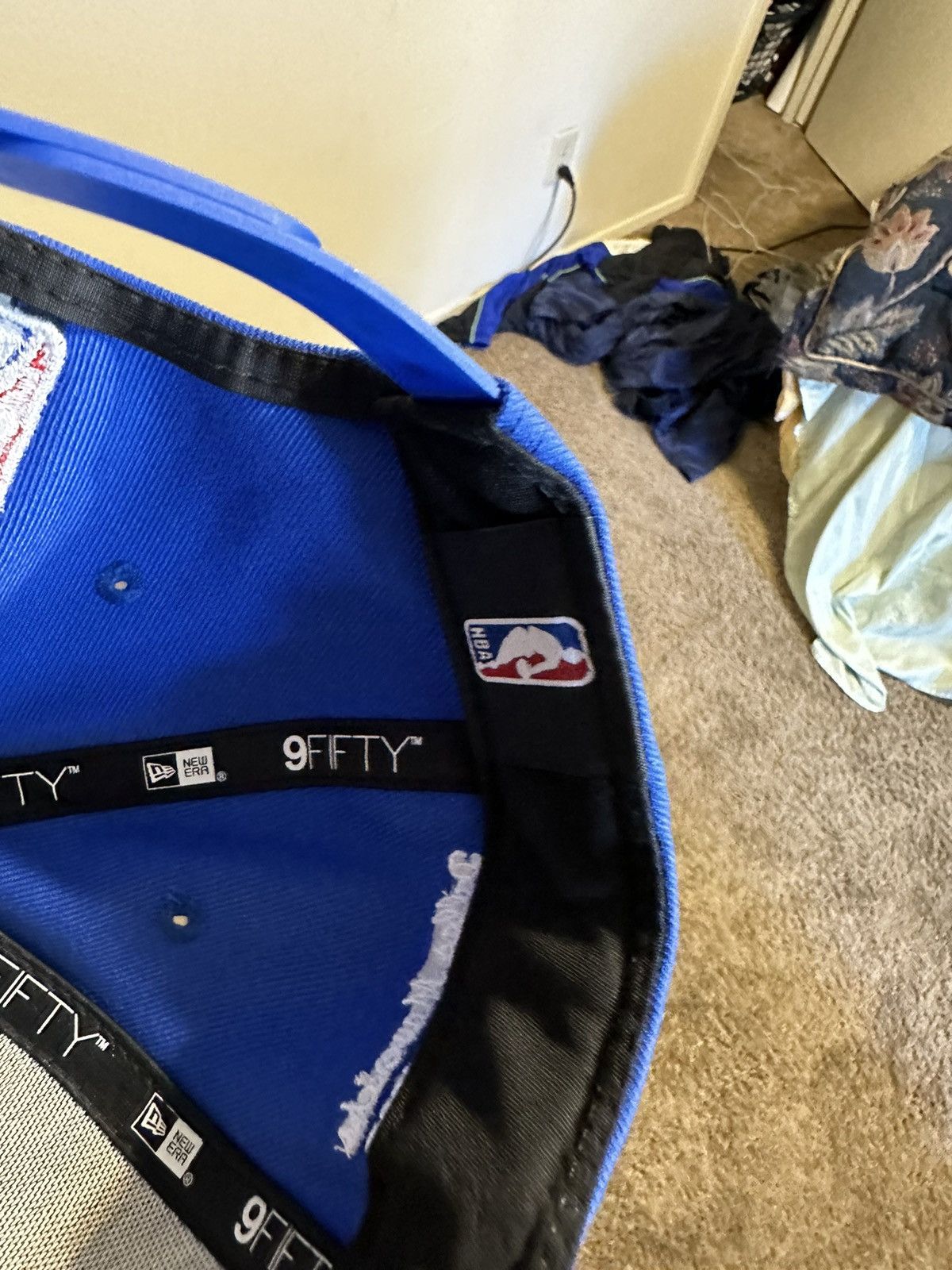 NBA × New Era × Vintage Vintage NBA New Era Dallas Mavericks “triple blue” hat 00s Size ONE SIZE - 9 Thumbnail
