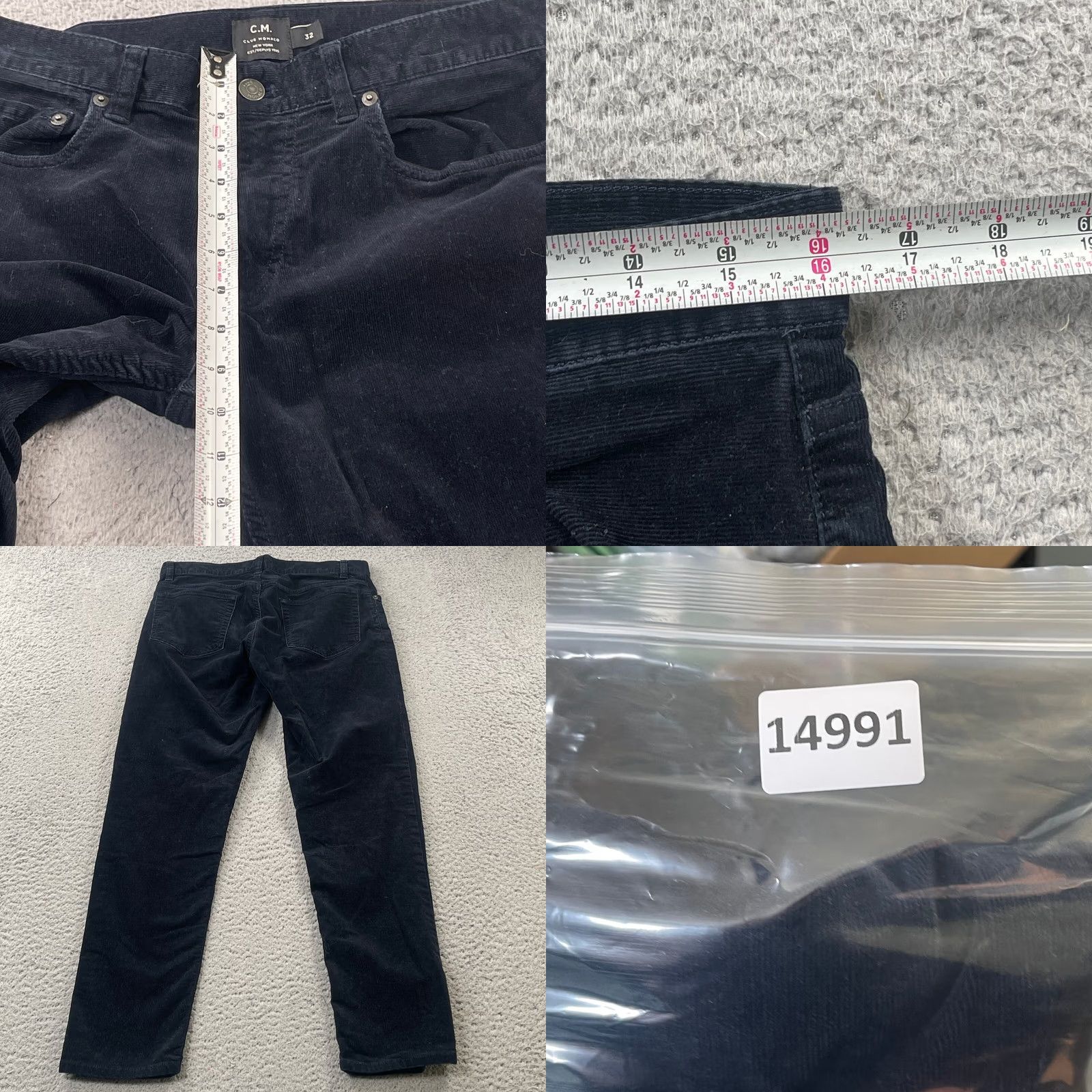 Club Monaco Club Monaco Pants Mens Blue Corduroy Cords Cotton Casual 32x30 Size US 32 / EU 48 - 8 Thumbnail