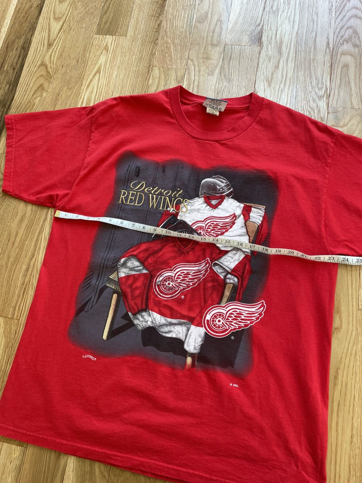 Nutmeg Lee Sport Nutmeg Detroit Red Wings VTG 90s Locker Room XL Size US XL / EU 56 / 4 - 13 Thumbnail