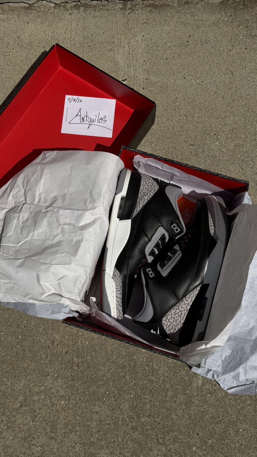 Air Jordan Retro 3 OG ‘Black Cement’ 2024