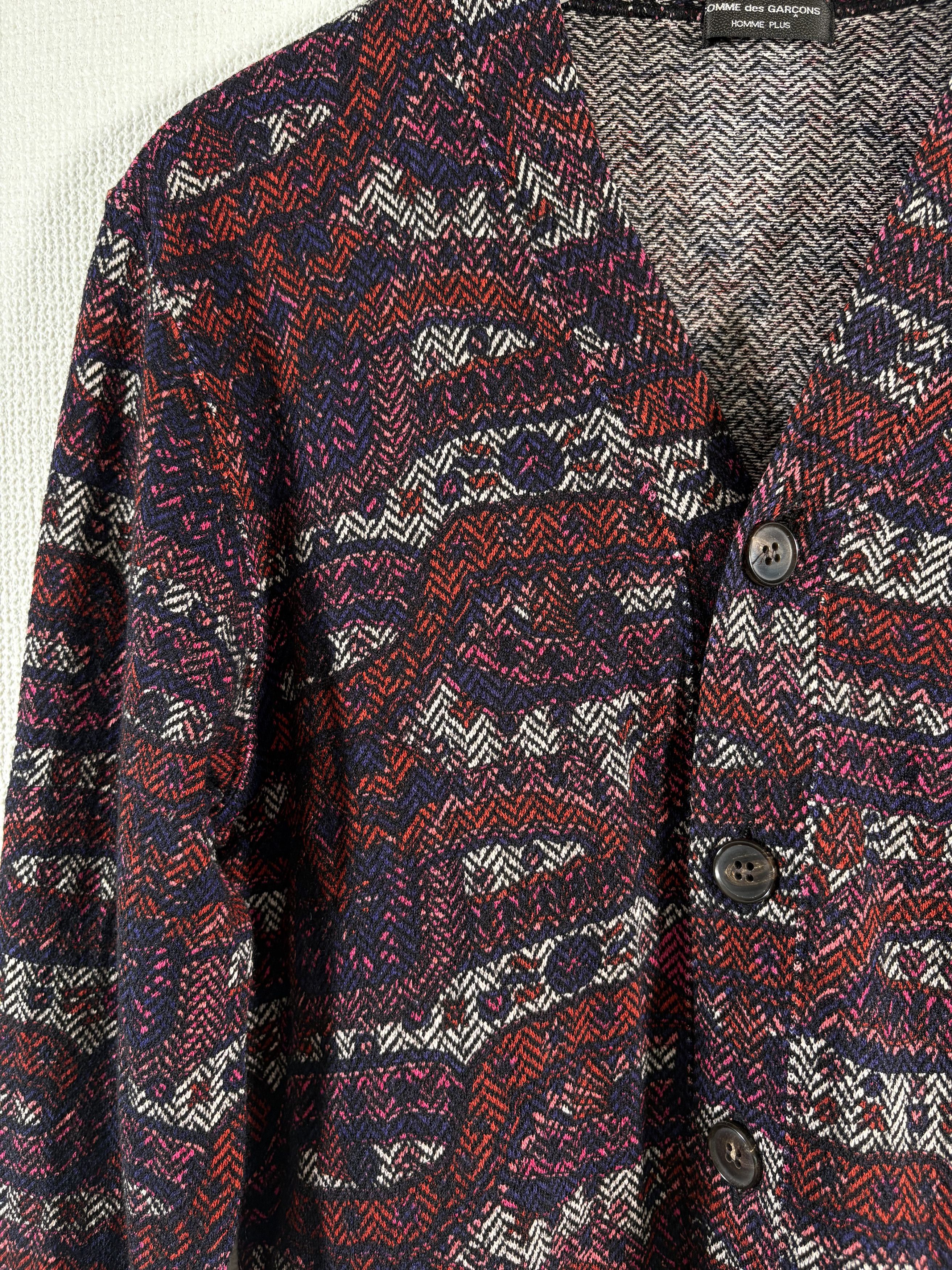 Comme des Garcons AD2001 Comme des Garçons Homme Plus Wool Silk Cardigan Size US S / EU 44-46 / 1 - 3 Thumbnail