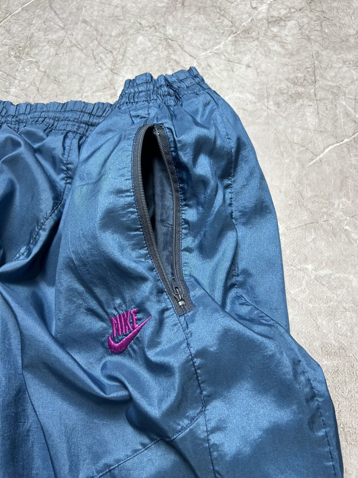 Vintage Nike Vintage Track Pants Parachute Baggy Nylon Drill Y2K 90s Size US 32 / EU 48 - 11 Thumbnail