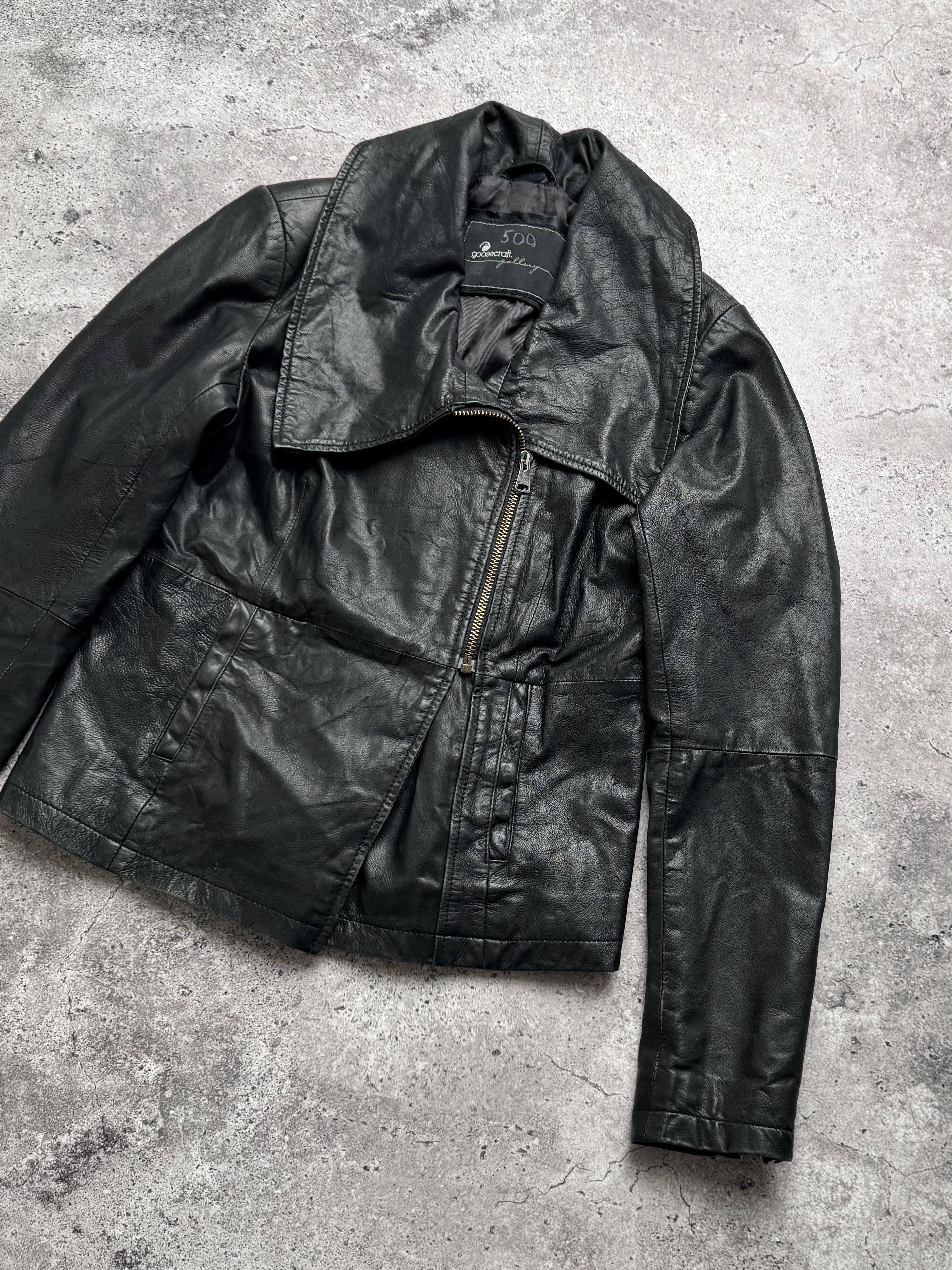 Vintage Vintage Cropped Leather C2(V479) Size S / US 4 / IT 40 - 3 Thumbnail