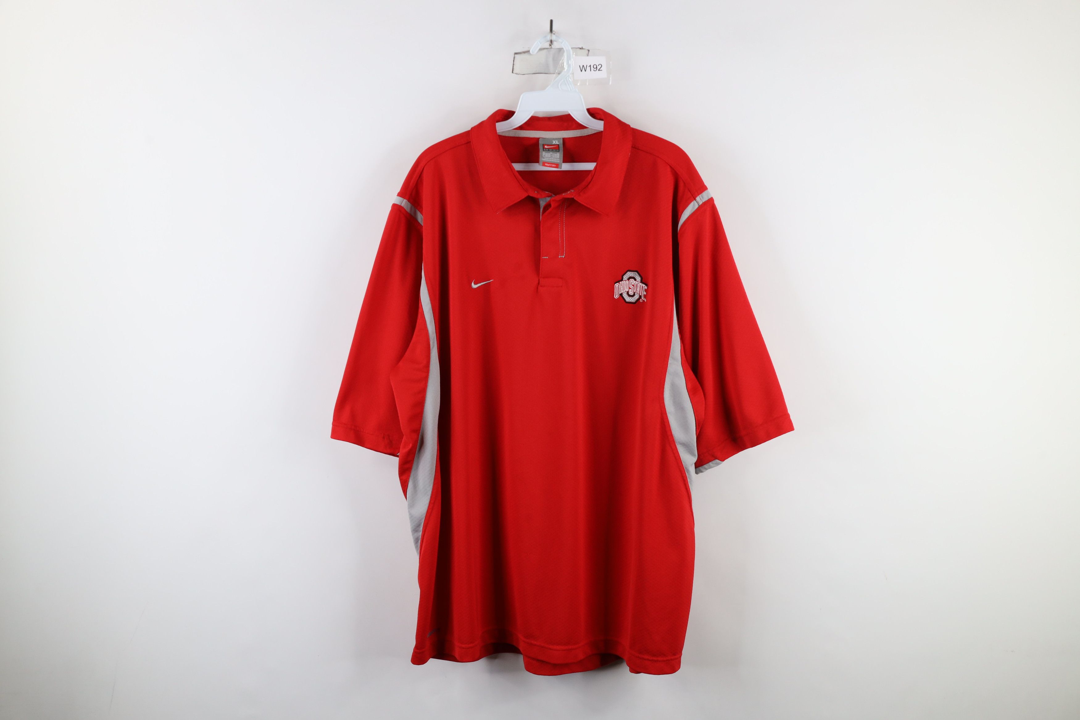 Nike × Vintage Vintage Nike Mini Swoosh Ohio State University Polo Shirt Size US XL / EU 56 / 4 - 1 Thumbnail