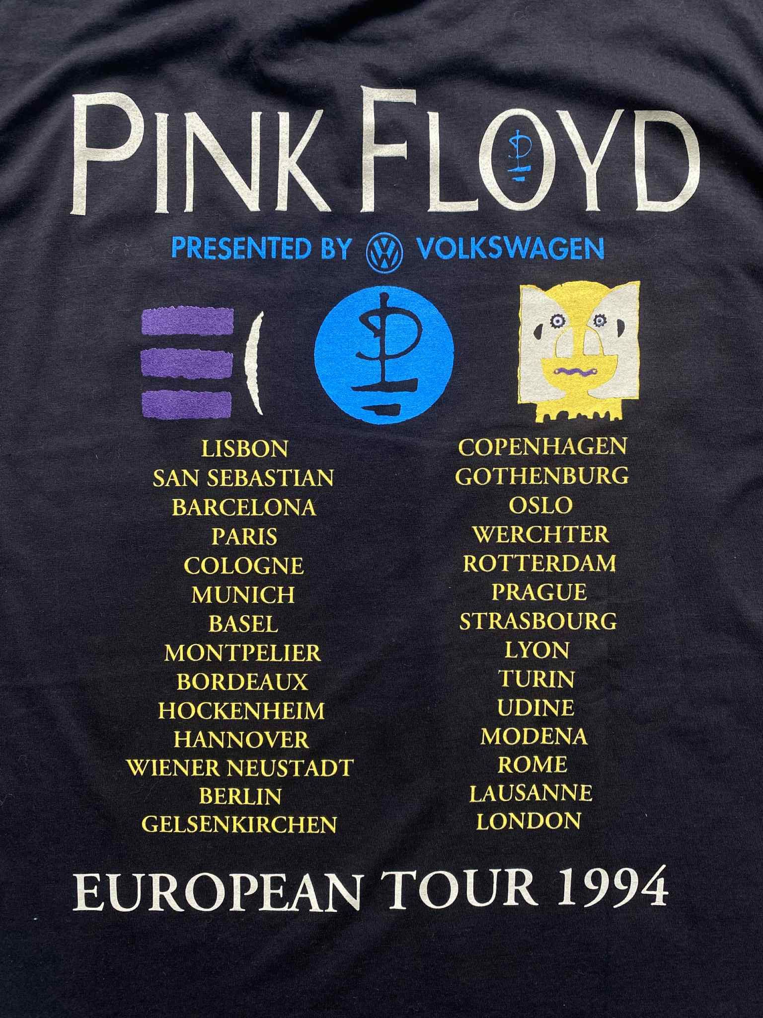 Pink Floyd Vintage Pink Floyd 1994 European Tour Volkswagen Size US XL / EU 56 / 4 - 6 Thumbnail