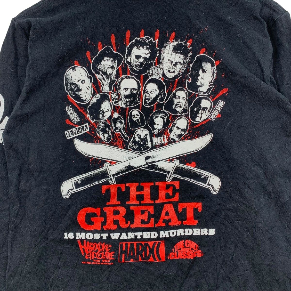 Japanese Brand HARDCORE CHOCOLATE Murders Rumble Most Wanter Murders Tshirt Size US S / EU 44-46 / 1 - 2 Thumbnail