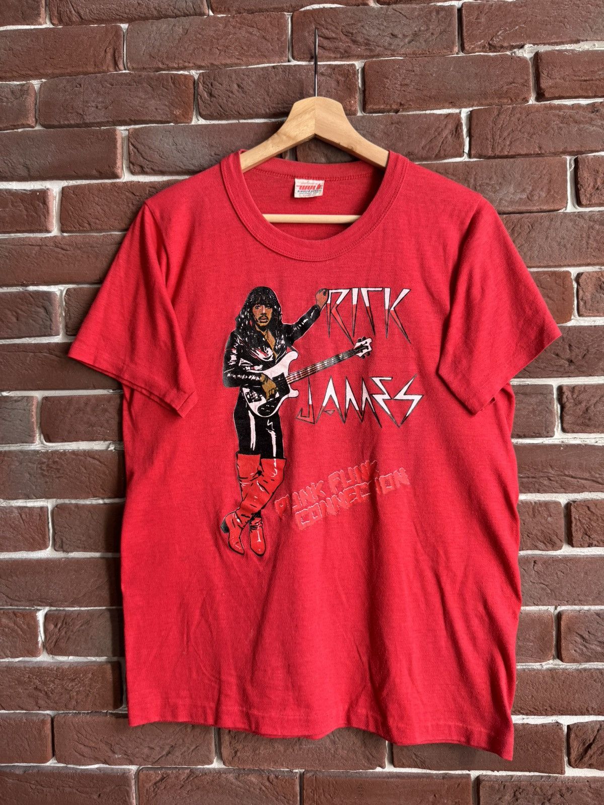 Vintage Vintage 70/80s Rick James Punk Funk Connection Band T Shirt Size US L / EU 52-54 / 3 - 1 Thumbnail