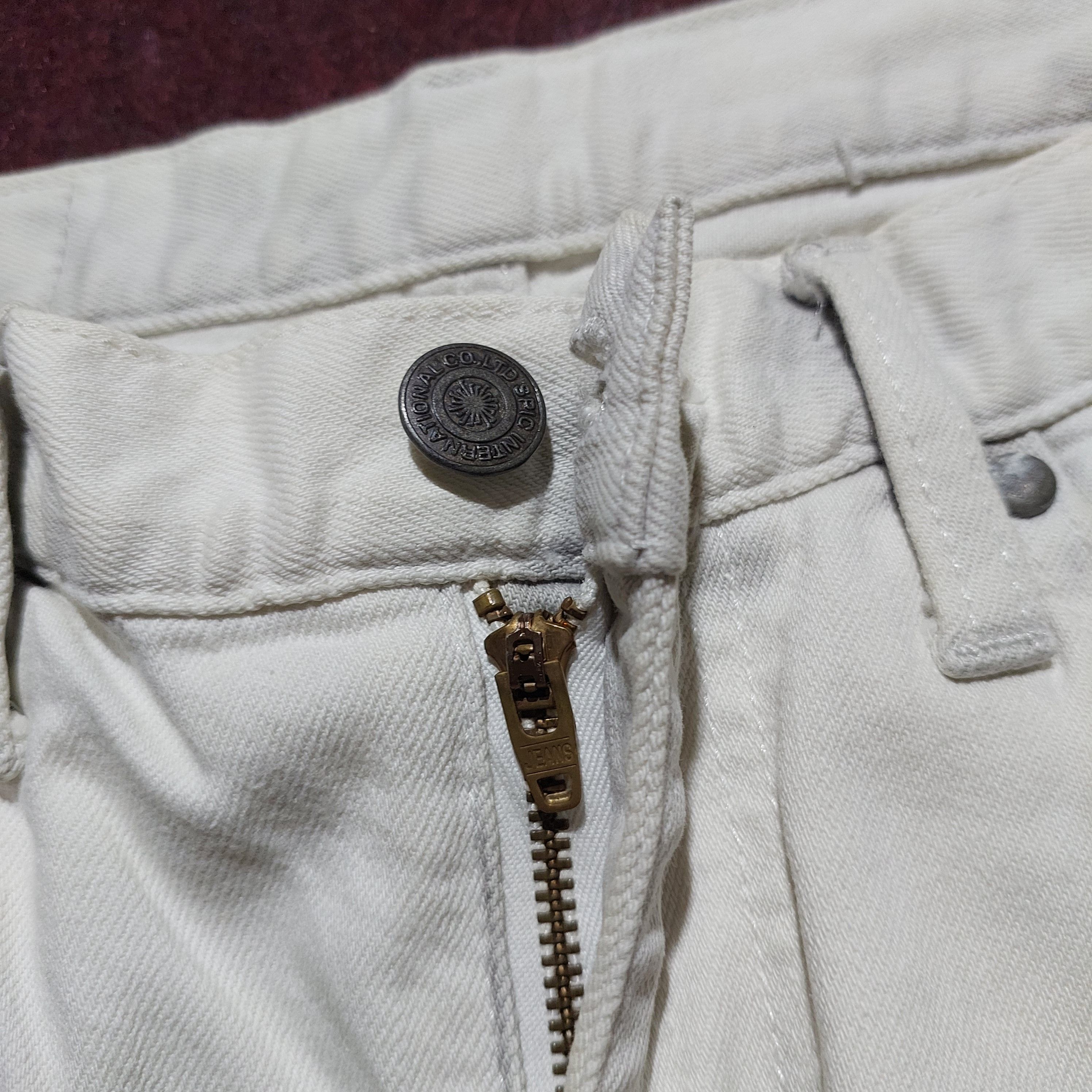 Tornado Mart Tornado Mart Japan distressed white denim pants Size US 30 / EU 46 - 6 Thumbnail