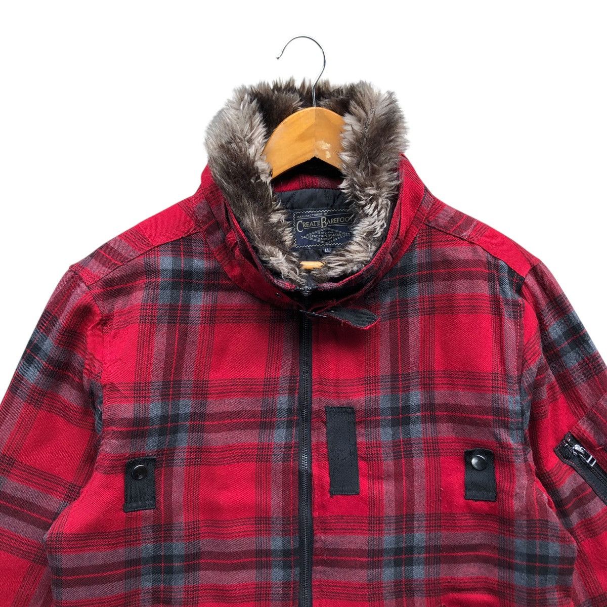 Tornado Mart 2000s japanese CREATE BAREFOOT vkeii faux fur jacket Size US L / EU 52-54 / 3 - 3 Thumbnail