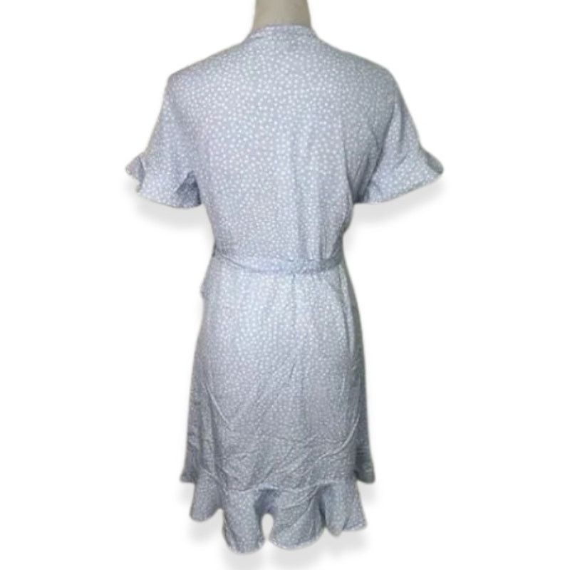 Other Vero Moda Wrap Dress Polka Dot Belted Blue White M NWOT Size M / US 6-8 / IT 42-44 - 5 Thumbnail