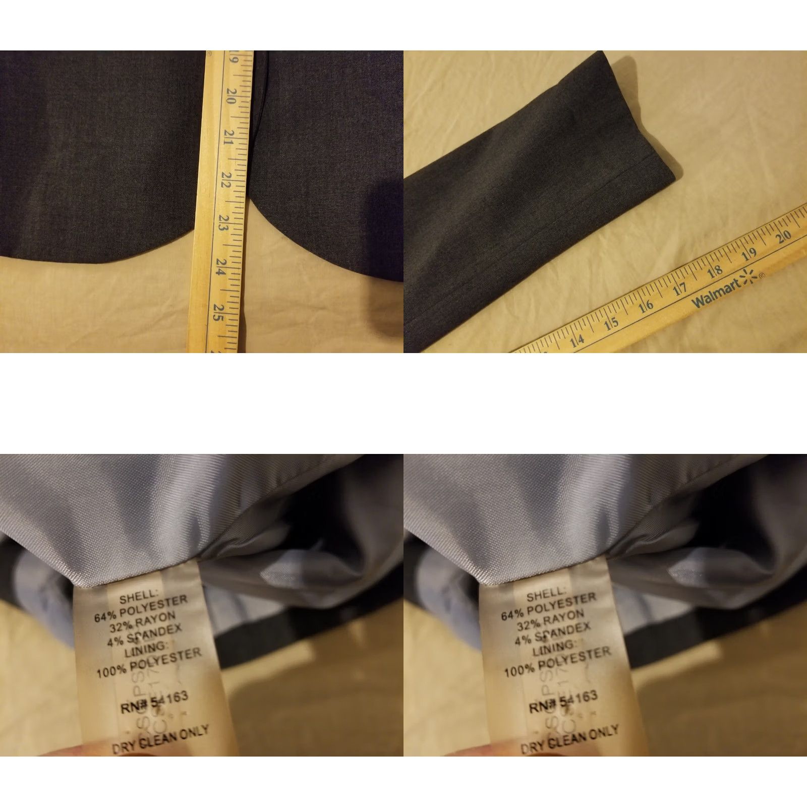 Calvin Klein Calvin Klein Jacket Womens 2 Gray Blazer Grey Size XS / US 0-2 / IT 36-38 - 8 Thumbnail