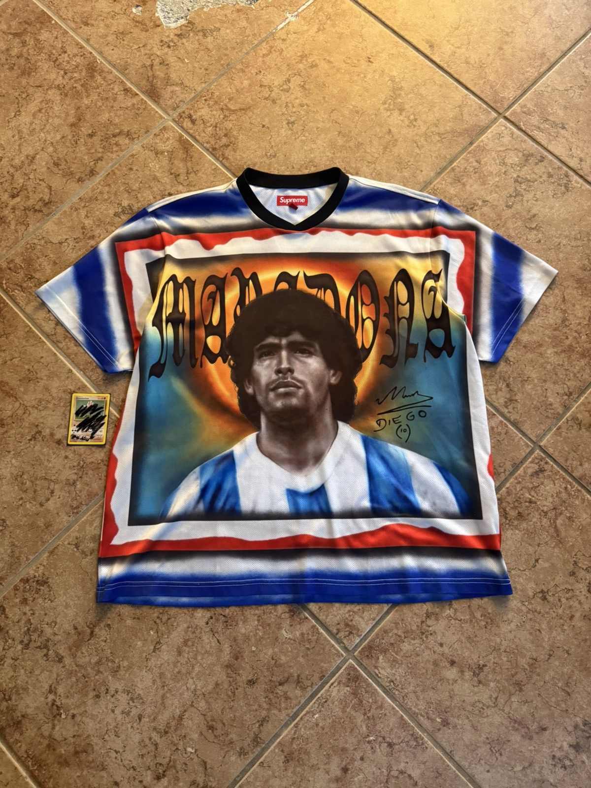 Supreme Maradona Soccer Jersey XL tシャツ Supreme Maradona Soccer Jersey Multicolor Size S-XXL | eBay