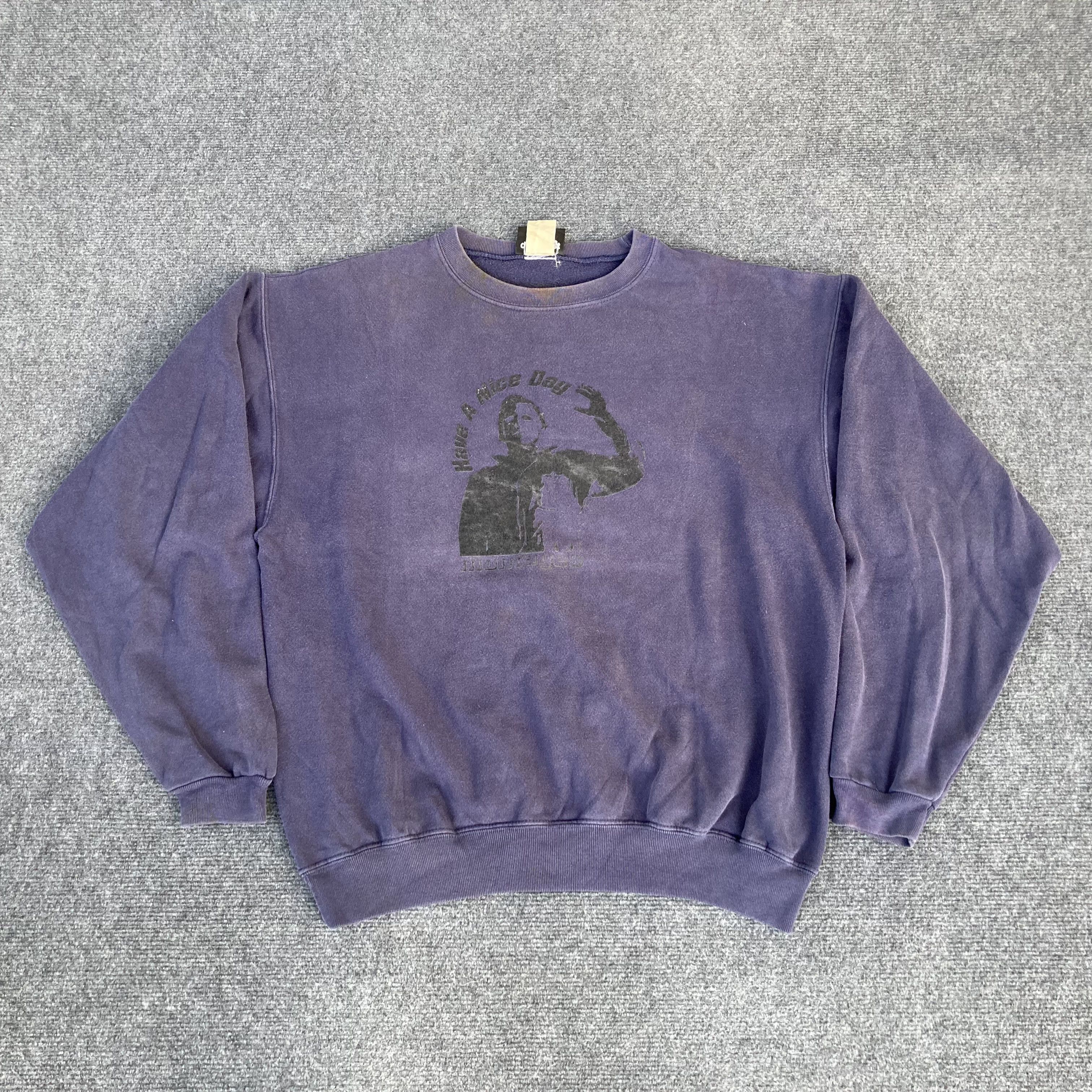 Japanese Brand × Montage Vtg Montage Have A Nice Days Face Crewneck Sweatshirt Size US M / EU 48-50 / 2 - 1 Thumbnail