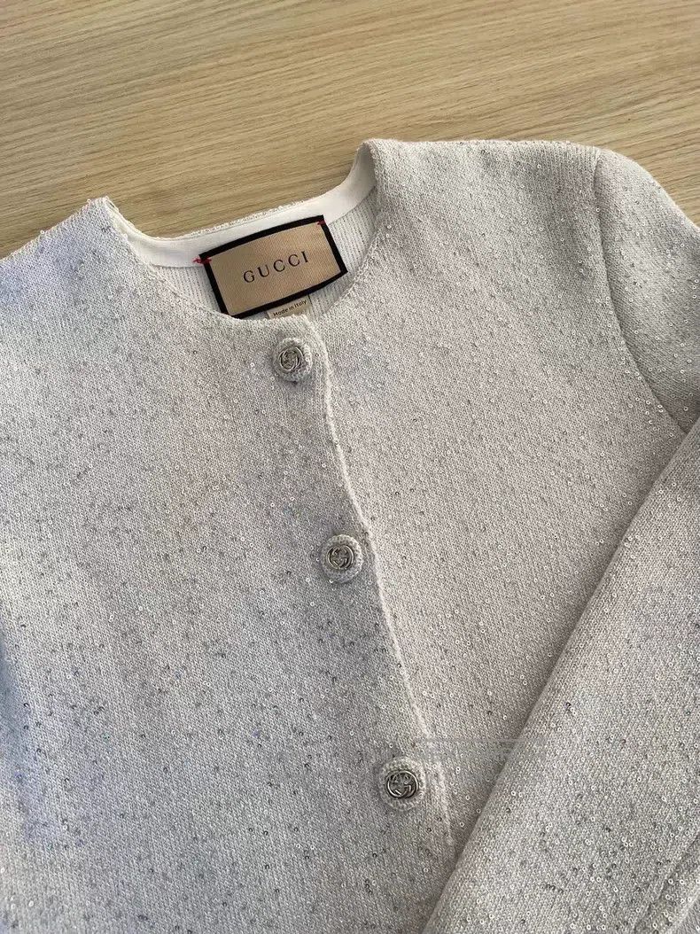 Gucci Gucci Knitted sequin cardigan coat Size S / US 4 / IT 40 - 3 Thumbnail