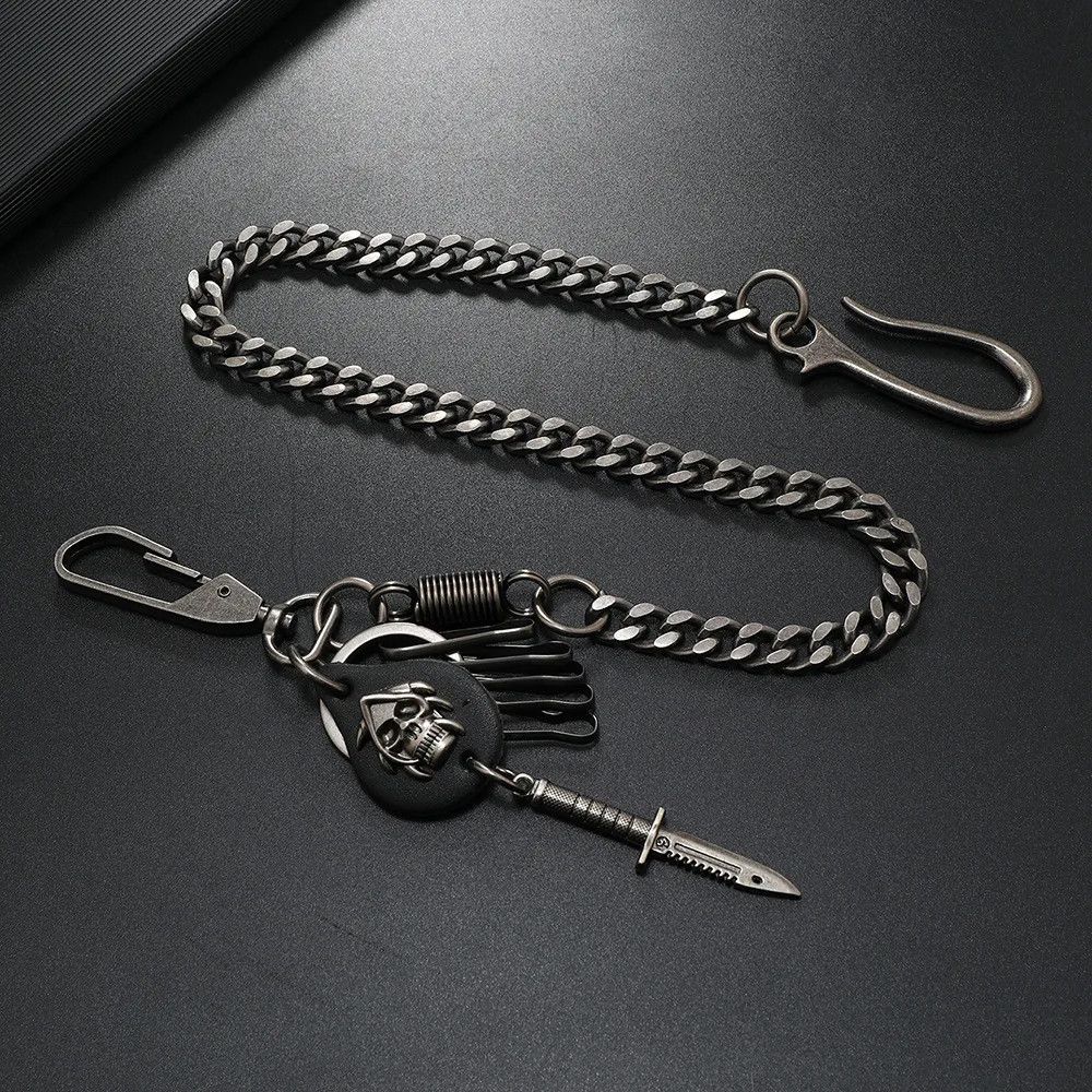 Japanese Brand × Vintage Vintage Keychain Jeans Chain Skull Ghost Head Chain Size ONE SIZE - 3 Thumbnail