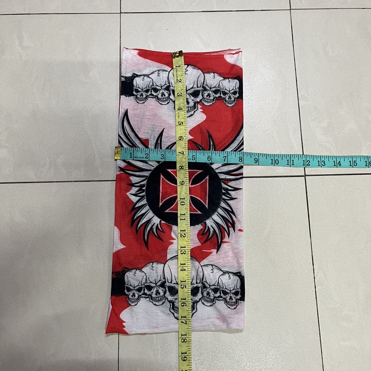 Vintage Vintage Neck Face Cover Men Tube Scarf Rider Skull Size ONE SIZE - 6 Thumbnail