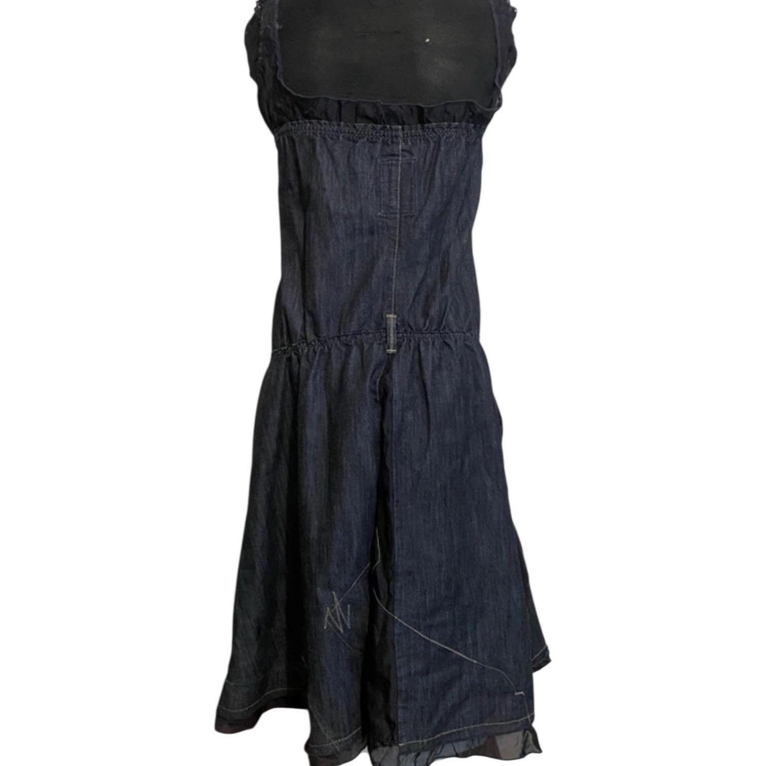 Marithe + Francois Girbaud The MfG Denim Mini Dress Size ONE SIZE - 6 Thumbnail