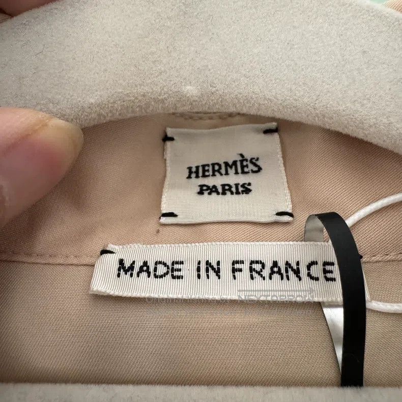 Hermes Hermes Women's woven open-front shirt Size XS / US 0-2 / IT 36-38 - 3 Thumbnail
