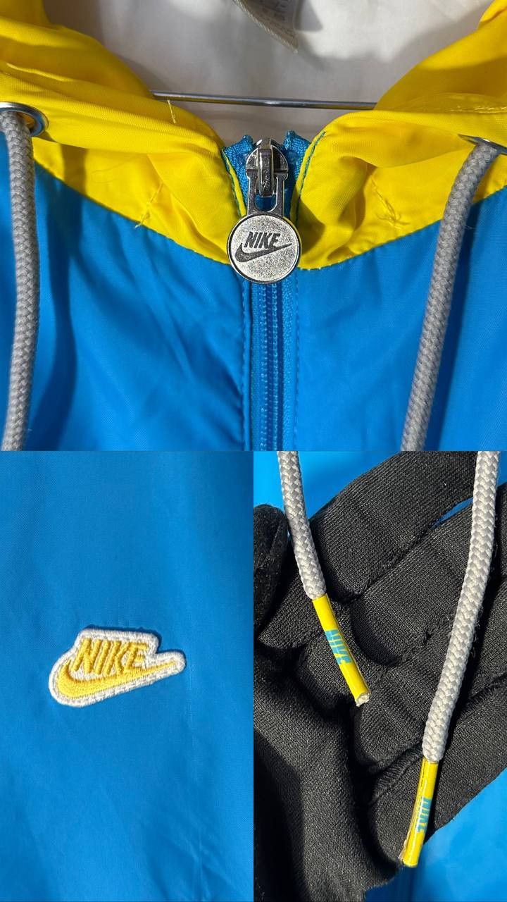 Nike × Vintage NIKE sportswear windbreaker jacket vintage grey yellow Size US XXL / EU 58 / 5 - 2 Thumbnail