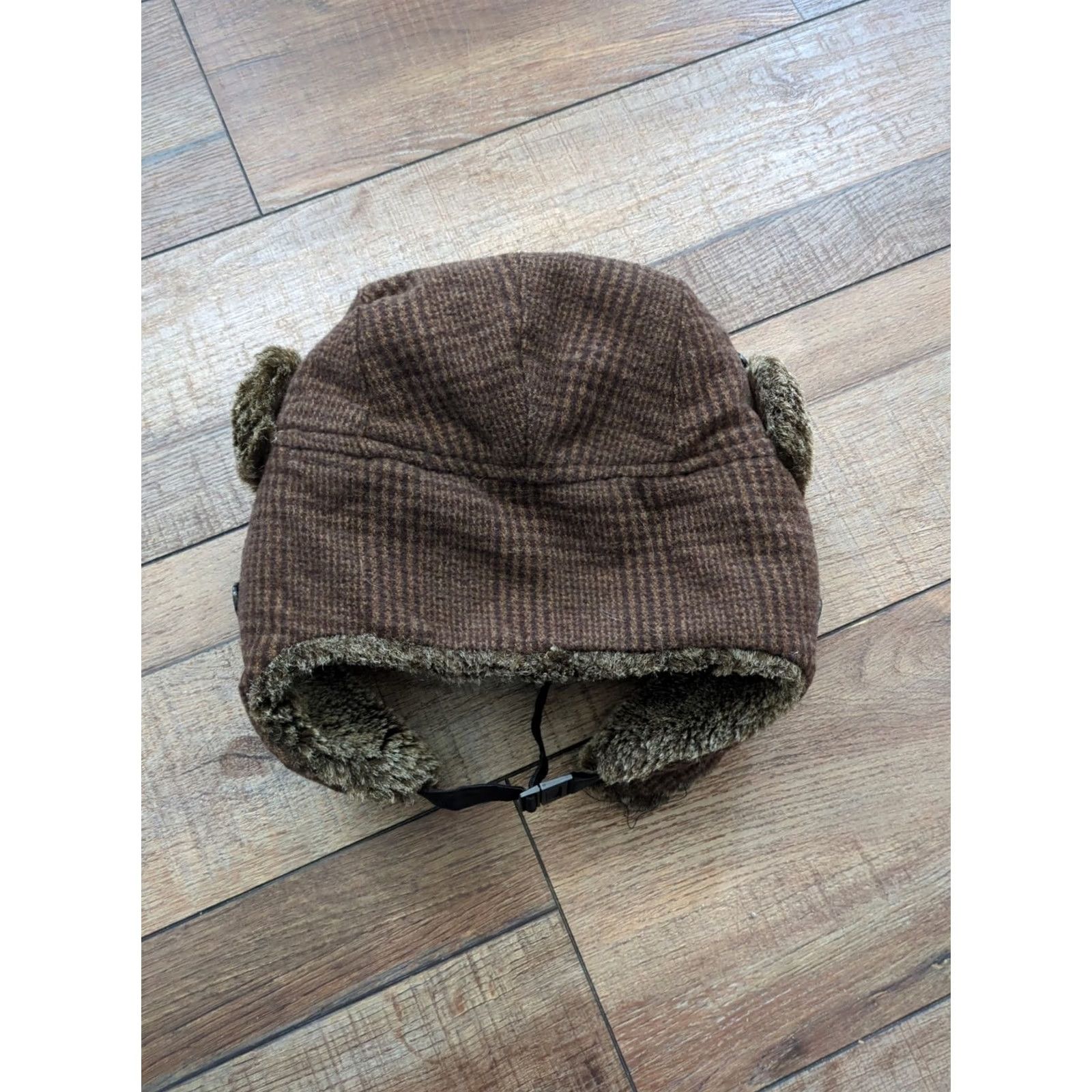 Dockers Dockers Trapper Hat L/XL Wool Blend Black Adjustable Ear Flap Insulated Lined Men Winter Outdoor Hunting VINTAGE? Size ONE SIZE - 4 Thumbnail