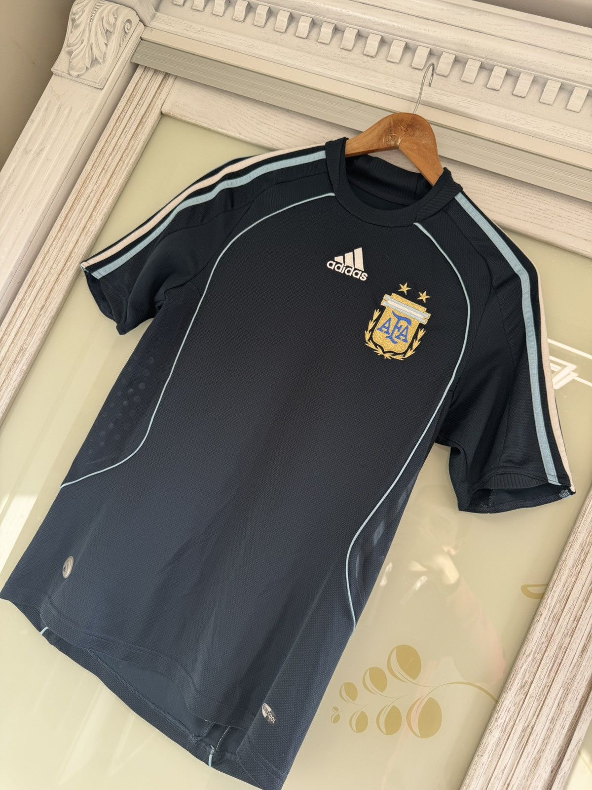 Adidas Argentina 2008-2009 Away Soccer Jersey Football Shirt Kit Size US S / EU 44-46 / 1 - 3 Thumbnail