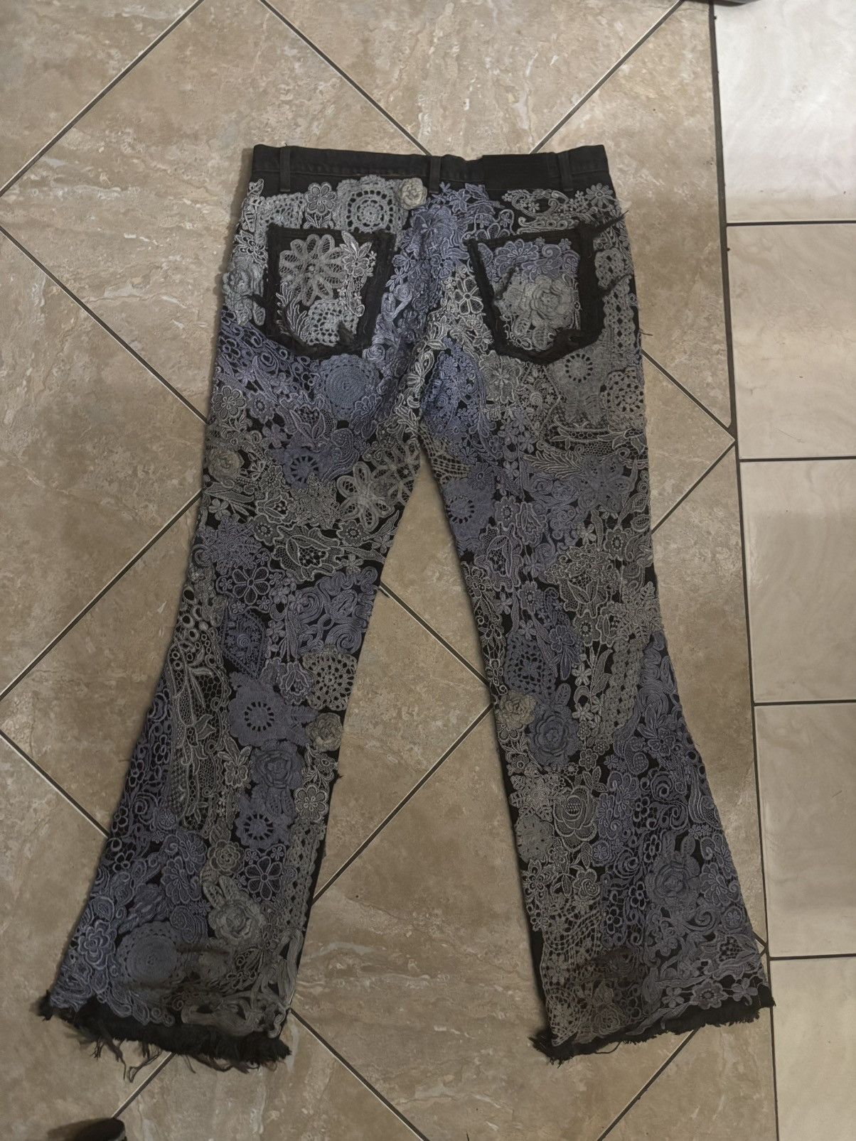 Earthling VIP grey lace pants