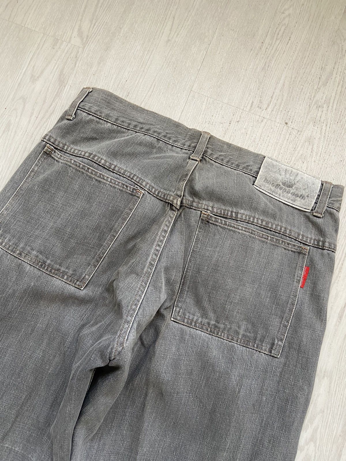 Hiroshi Fujiwara × Japanese Brand Vintage 1990’s Bootlegboot Double Knee Baggy Pants Size US 34 / EU 50 - 5 Thumbnail