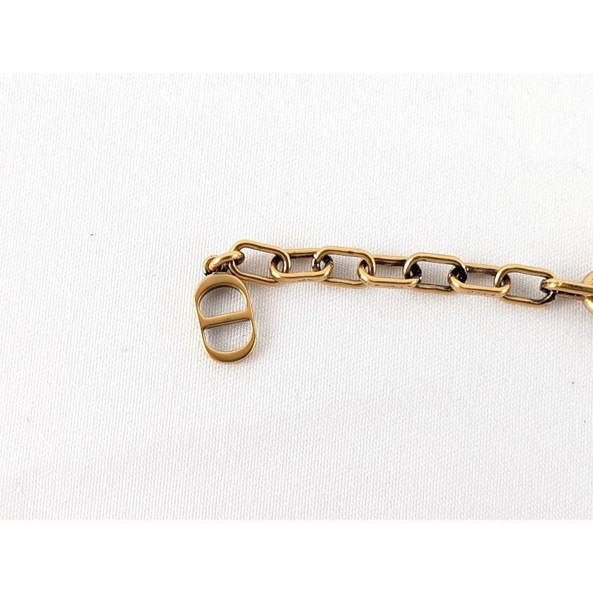 Dior o1rshd1 Size: OS / TEARS Chain Link Bracelet in Gold/Green Size ONE SIZE - 5 Thumbnail