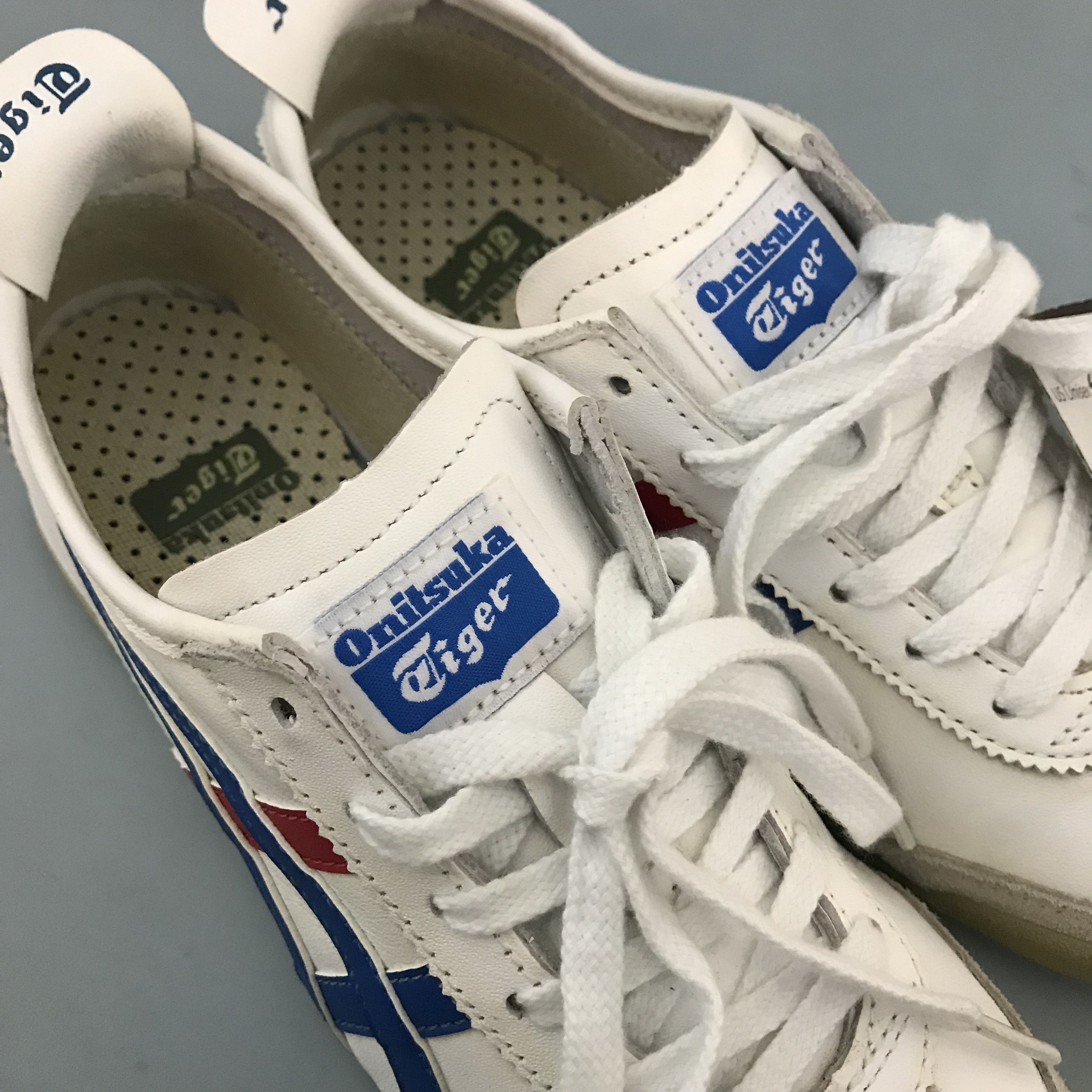 Onitsuka Tiger Onitsuka Tiger MEXICO 66 White Blue French Stripe Size US 5 / EU 37 - 5 Thumbnail