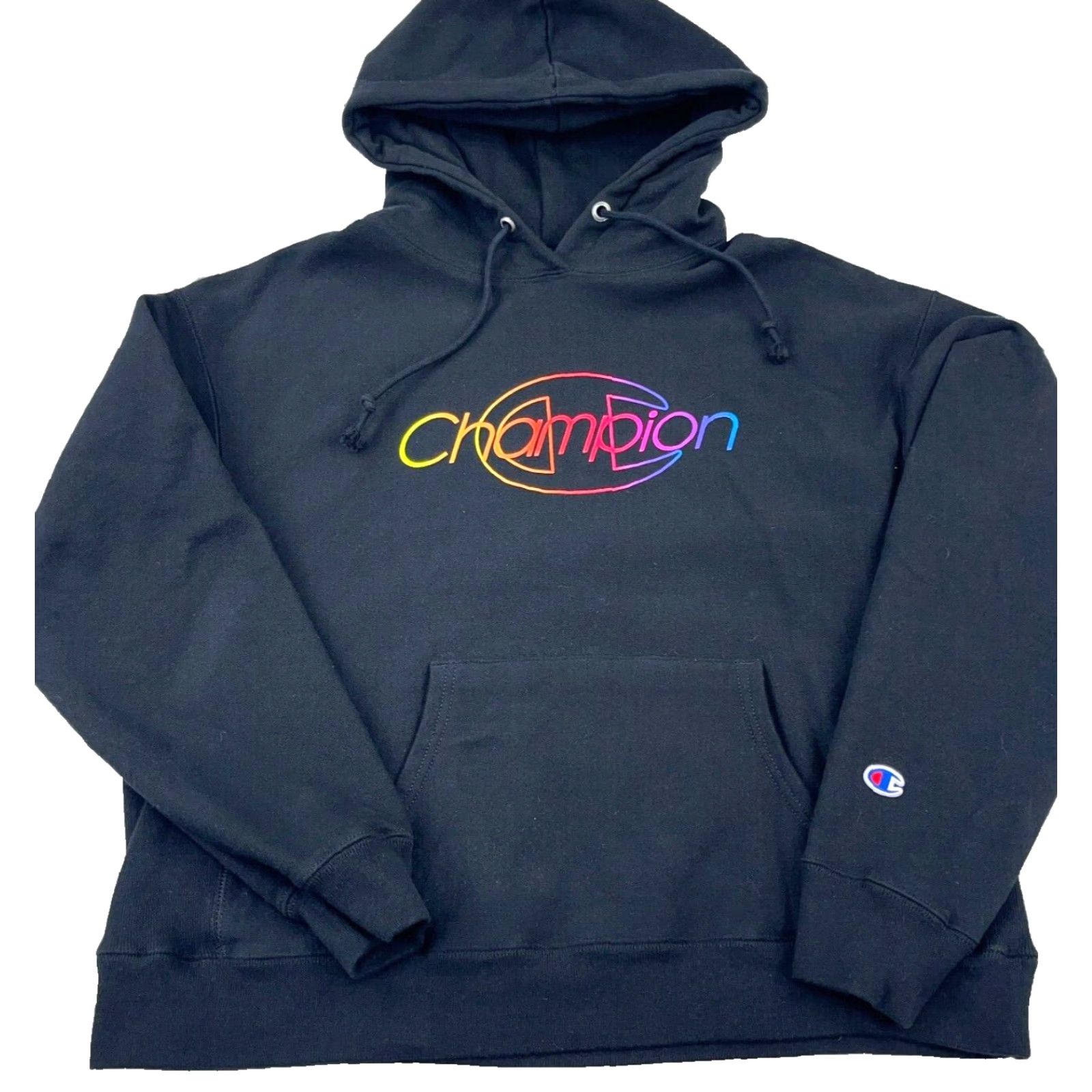 Champion Champion Hoodie Women XL Black Pink Reverse Weave Sweatshirt Sweater Ladies Size XL / US 12-14 / IT 48-50 - 2 Thumbnail