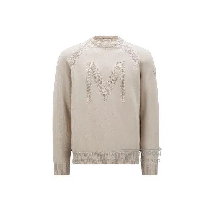 Moncler Moncler SS23 Letter Knit Crew Neck Pullover Sweater. Size US XXL / EU 58 / 5 - 1 Thumbnail
