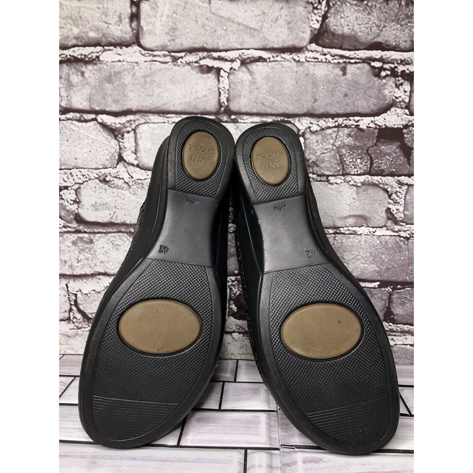 Other LA PLUME Jen Brown Patent Leather Strap Slide Wedge Sandals Size US 11 / IT 41 - 16 Thumbnail